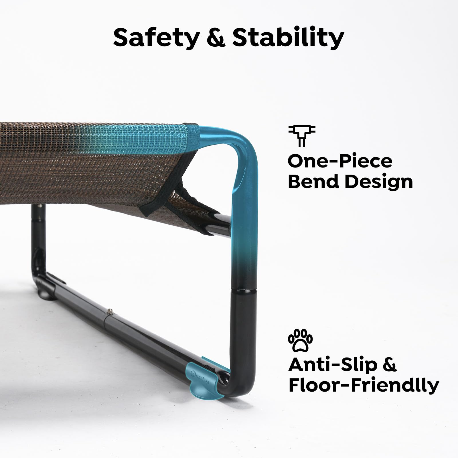 Veehoo Original Outdoor Elevated Dog Bed, Cooling Raised Dog Cot For Large Dogs, Portable Standing Pet Hammock Platform With Was