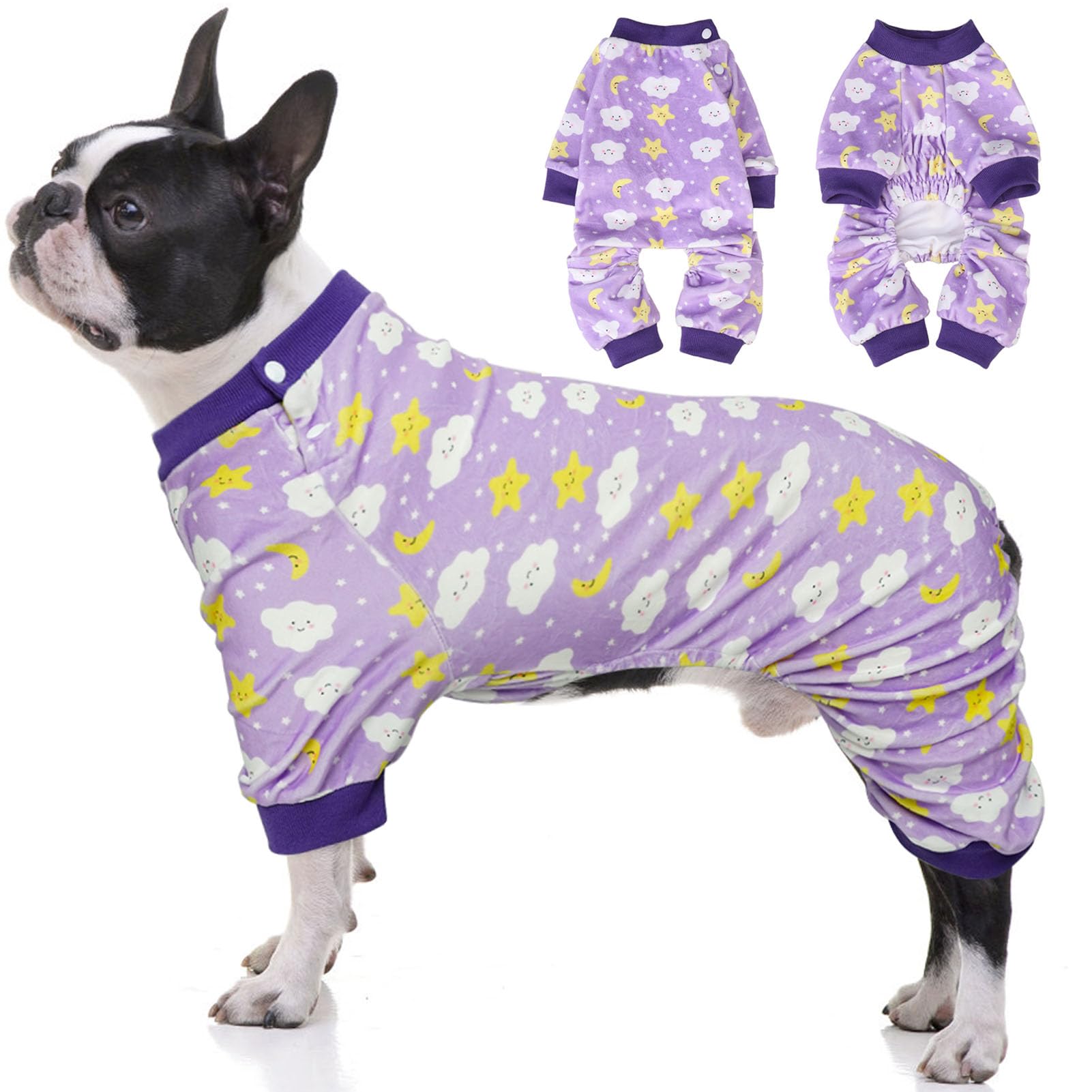 Beautyzoo Dog Pajamas Large Sized Dog, Summer Doggie Pajamas For Boy Girl, Soft Strechy Cotton Puppy Pjs Jammies Onesies For Men