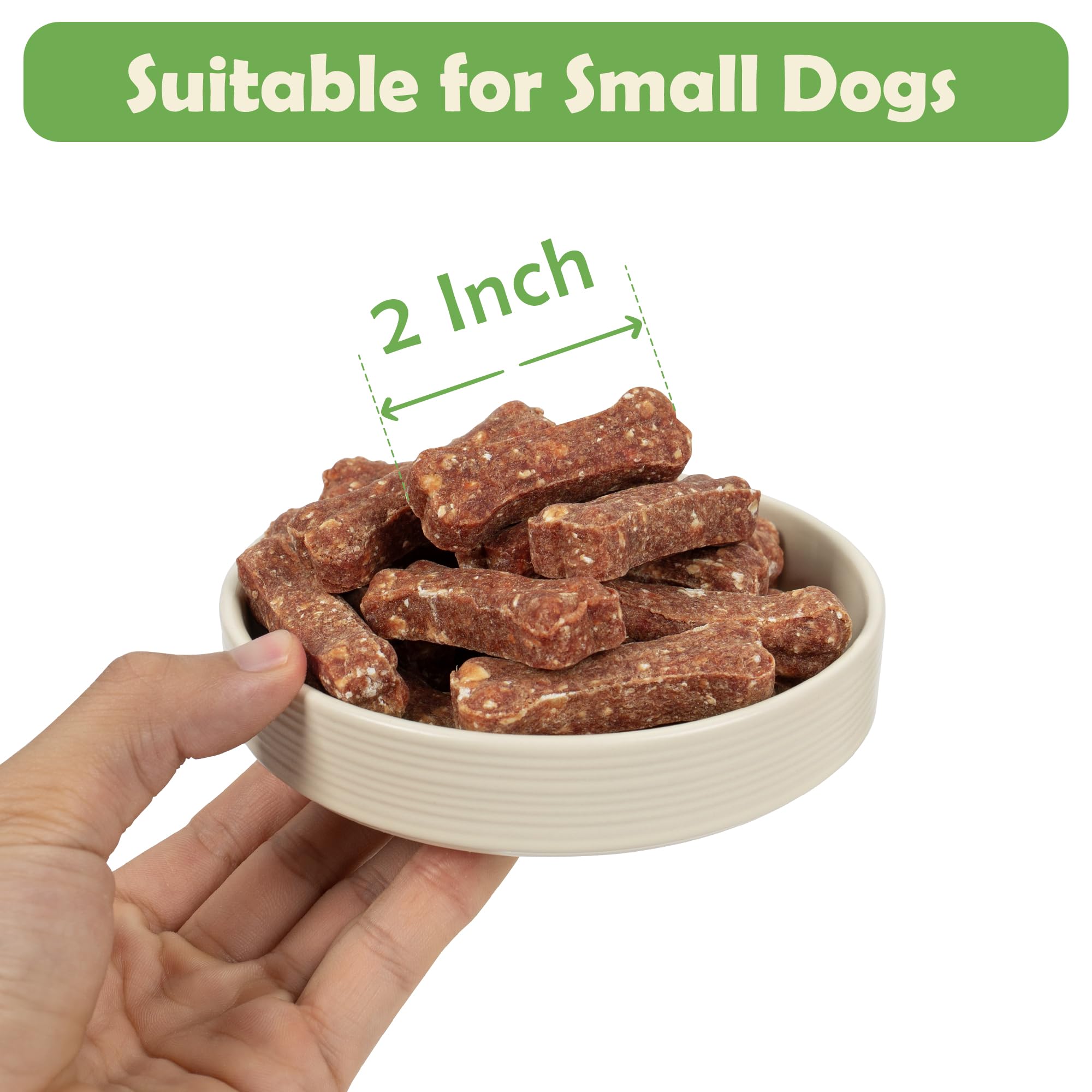 MON2SUN Dog Treats 2 Inch Chicken & Oat Treats with Cranberry Powder, Crunchy Biscuits for Small Dogs, Training Rewards, 21.16 o
