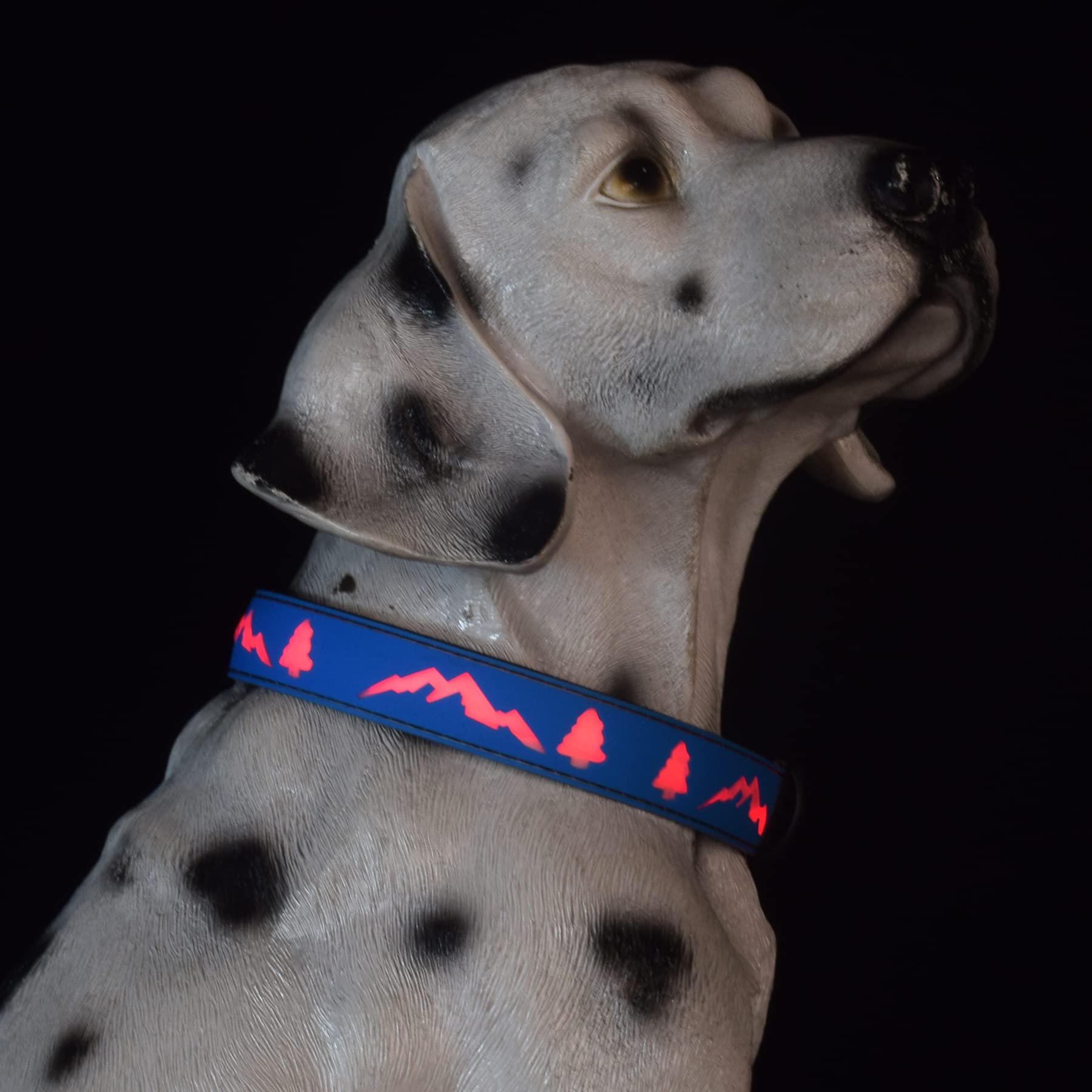 Dogled Led Dog Collar, 15 Light Modes, Usb-C Rechargeable, Silicone Material, Adjustable Size, (Blue, S(7.87-11.8'))