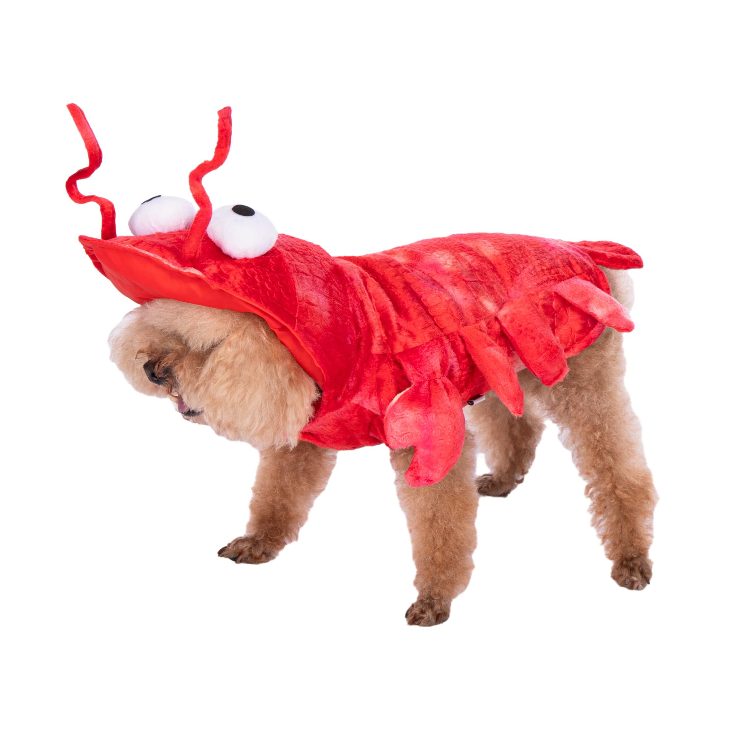 Dog Lobster Costume Pet Halloween Christmas Cosplay Costumes Funny Puppy Cat Winter Coat Hoodie Outfits Sweater Clothes (S)