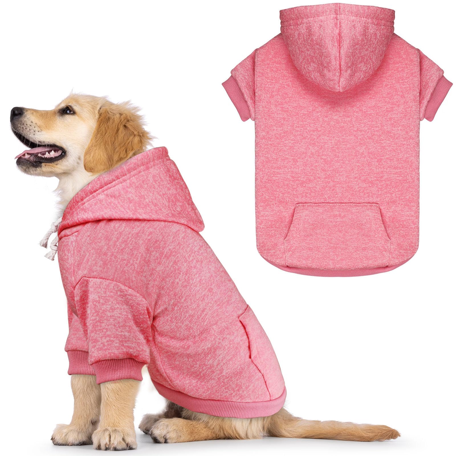 Dog Sweaters For Small Dogs Dog Hoodie Fleece Soft Pet Clothes Sweatshirt With Pocket Pet Hoodie For Small Dogs Puppy Sweater(Pi