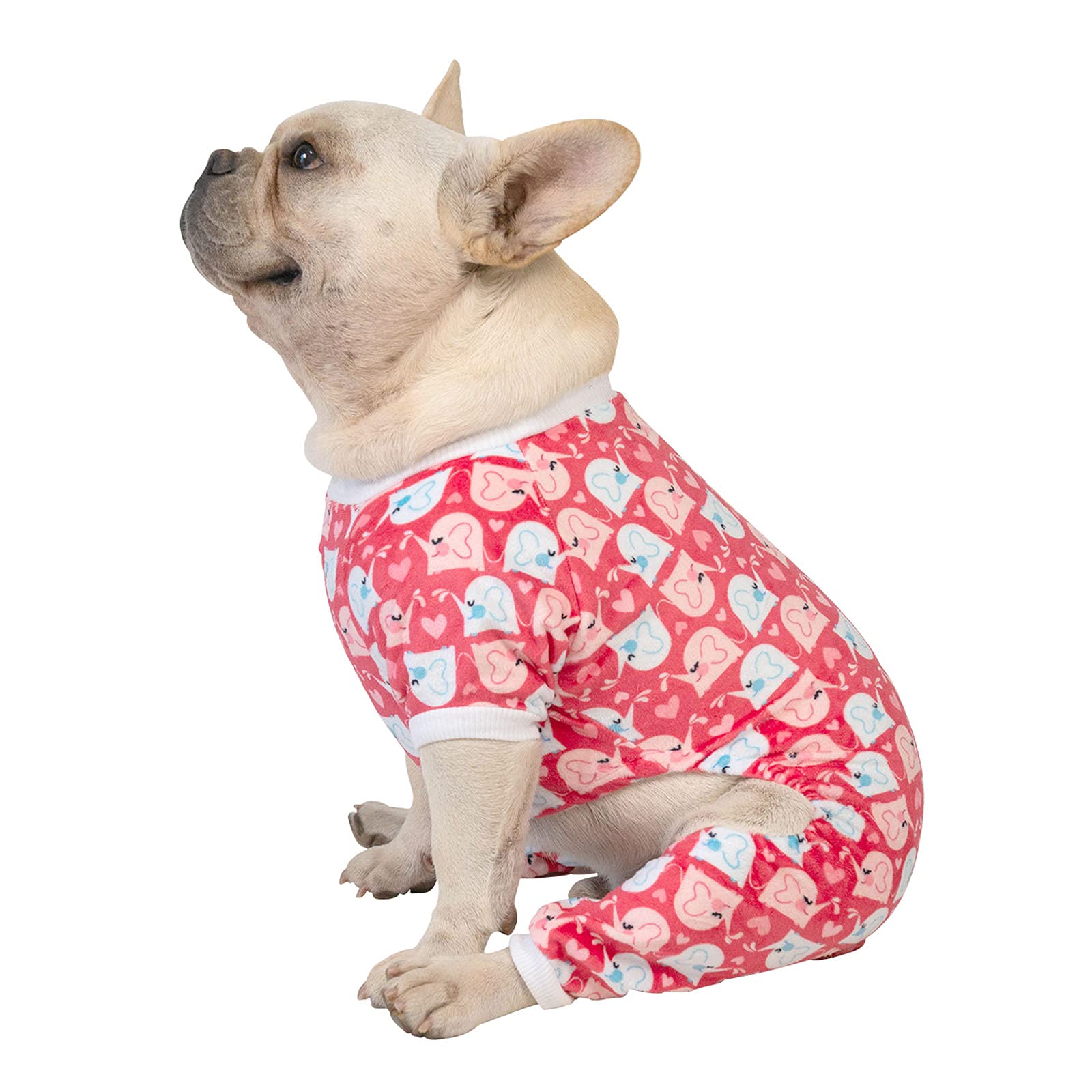 Cutebone Dog Pajamas Cute Cat Clothes Pet Pjs Soft Onesie For Small Dogs P145M