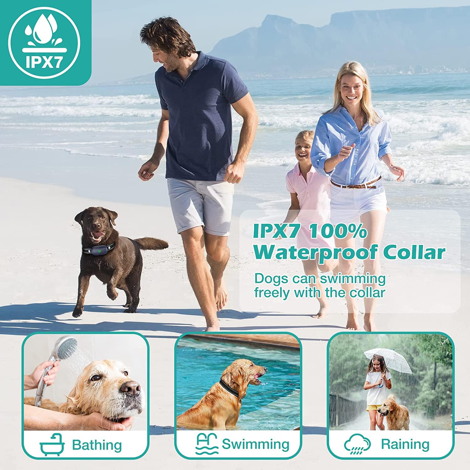 Dog Shock Collar, Electric Dog Training Collar With Remote 2680Ft For 2 Dogs, Ipx7 Waterproof Vibrating Dog Collar With 4 Traini