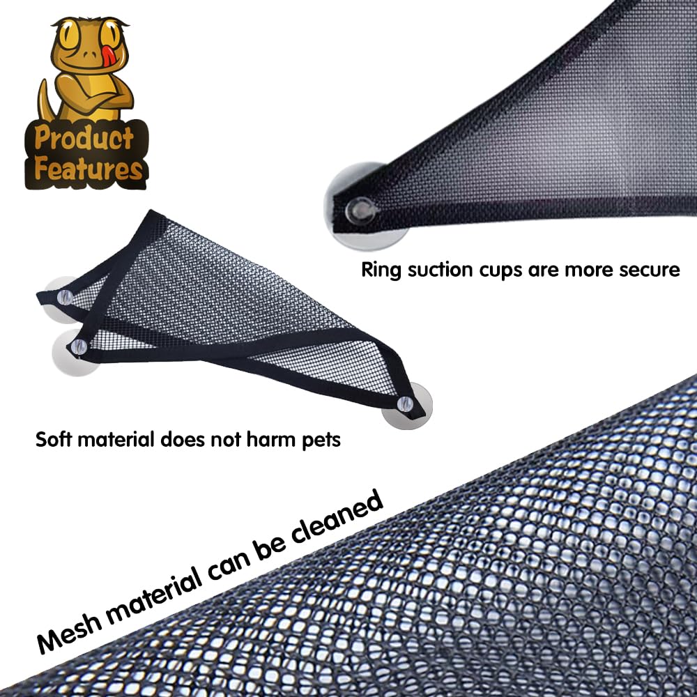 Bearded Dragon Lizard Hammock Reptile Hammock For Bearded Dragons Geckos Lizards,Breathable Mesh Reptile Bed And Rest For Snakes