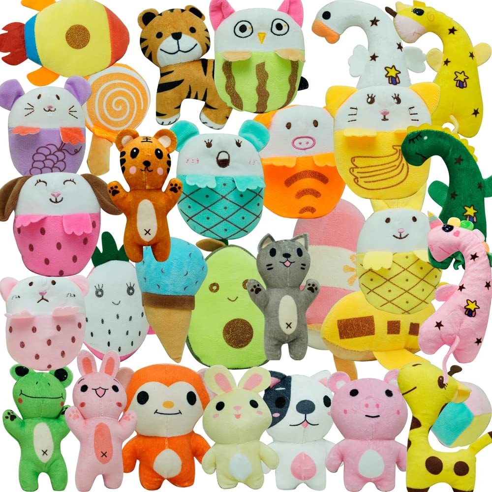 Kyatico 30 Pack Puppy Squeaky Toys Pet Dog Toys Squeeker For Pet Small Puppies Dogs
