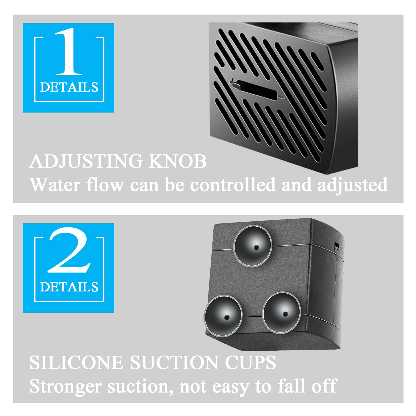 pamaner Submersible Pump, Small Fountain Pump with Tubing, Submersible Water Pump for Aquarium Fish Tank Indoor or Outdoor Pond