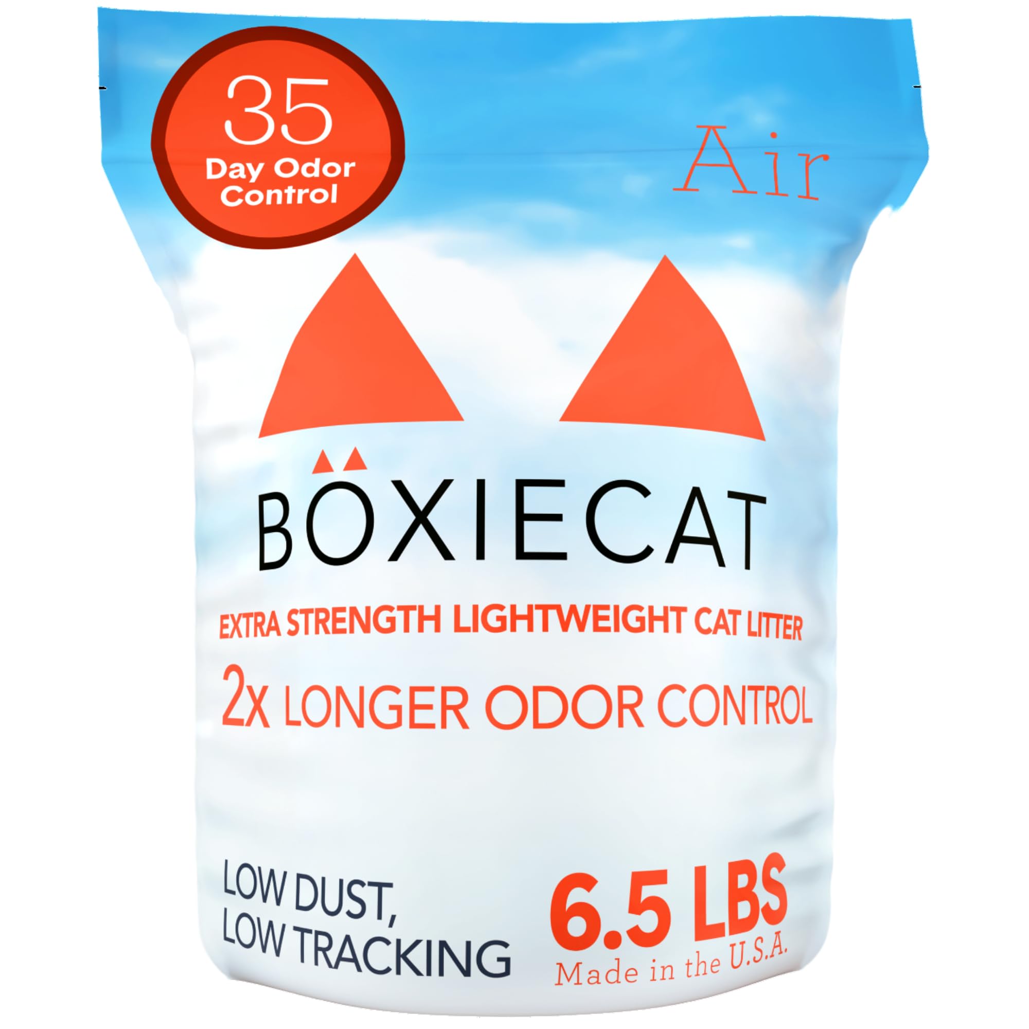 Boxie Extra Strength Cat Litter, Lightweight 35-Day Odor Control, Clumping, 6.5lb