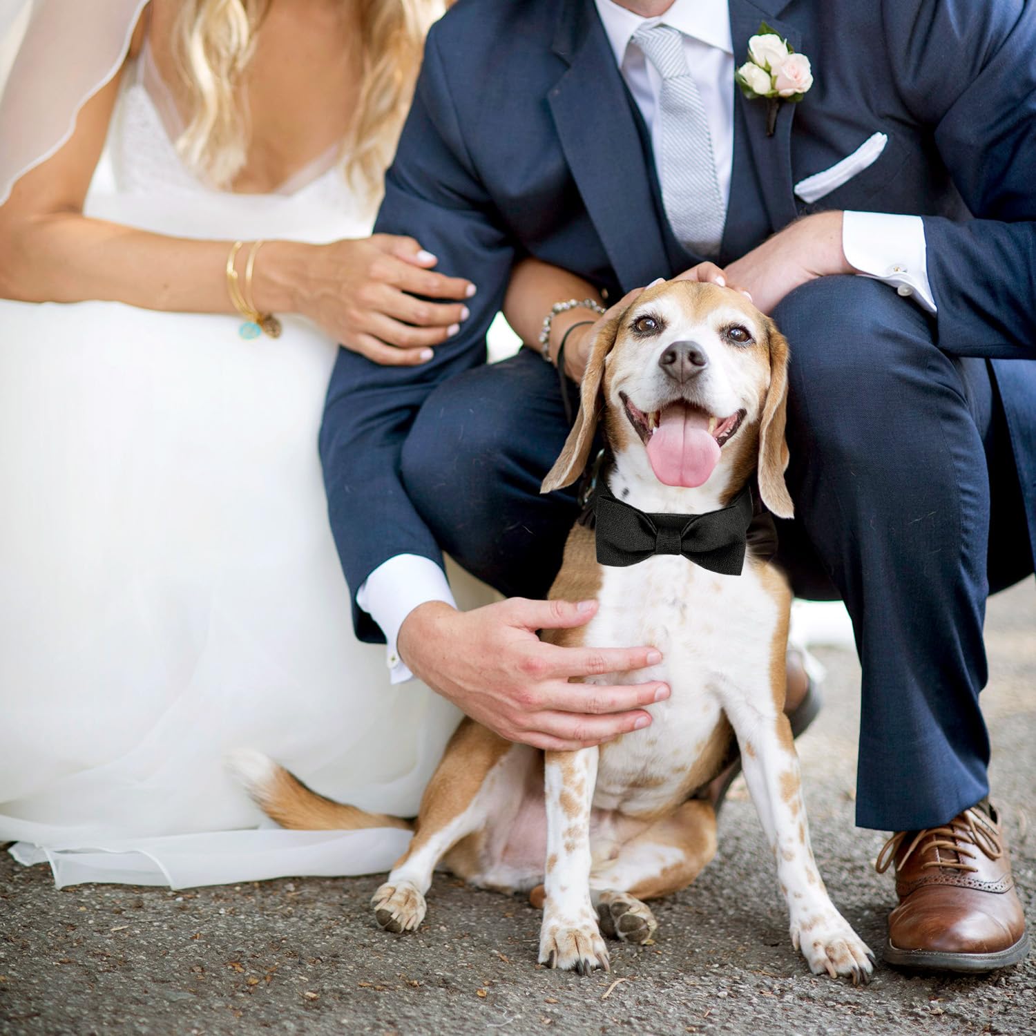 Segarty Bow Ties For Dogs, Adjustable Black Bowtie Collar For Small Medium Dogs, Durable Cats Neck Tie Tuxedo Comfortable Pets B