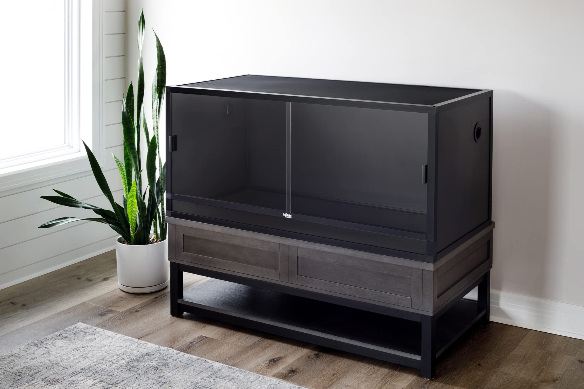 Reptile Habitats 4X2X2 (120 Gallon) Bearded Dragon Enclosure V2 Pvc Panels, Glass Doors, Lightweight, Easy To Assemble, Heavy Du