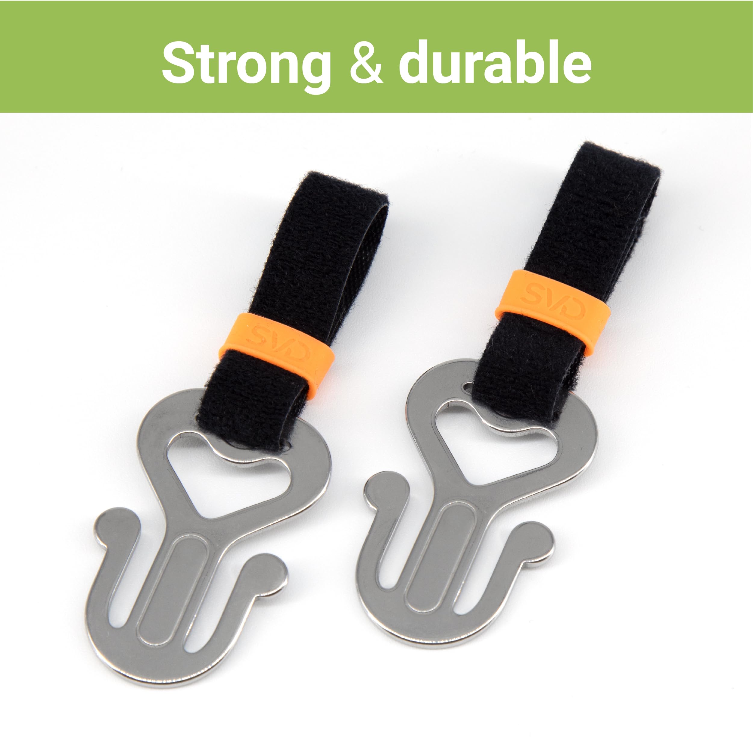 Svd.Pet Dog Poop Bag Holder, Stainless Steel Waste Bag Holder, Dog Poop Bag Carrier, Hand Free Holder (Metal)