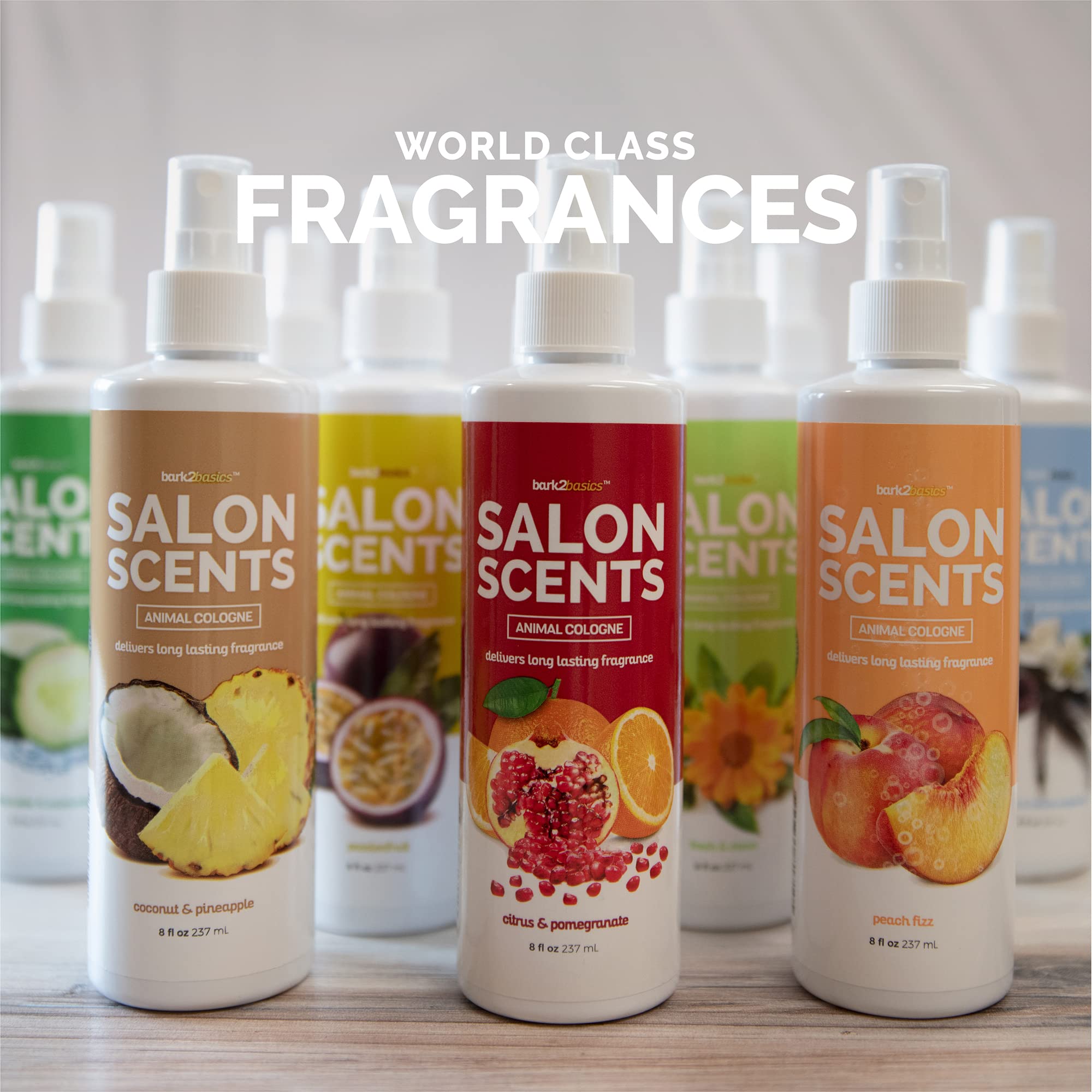 Bark2Basics Salon Scents Pet Grooming Cologne - 8 Oz, Natural Professional Groomer Perfume For Dogs And Cat, Long Lasting, Deodo