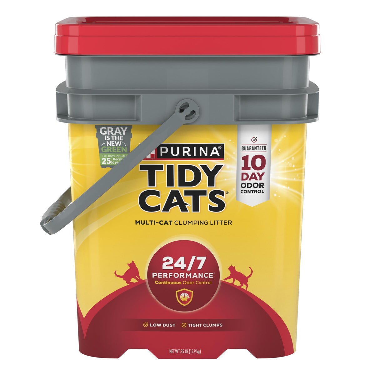 Purina Tidy Cats Clumping Cat Litter, 24/7 Performance Multi Cat Litter - 35 Pound (Pack Of 1)