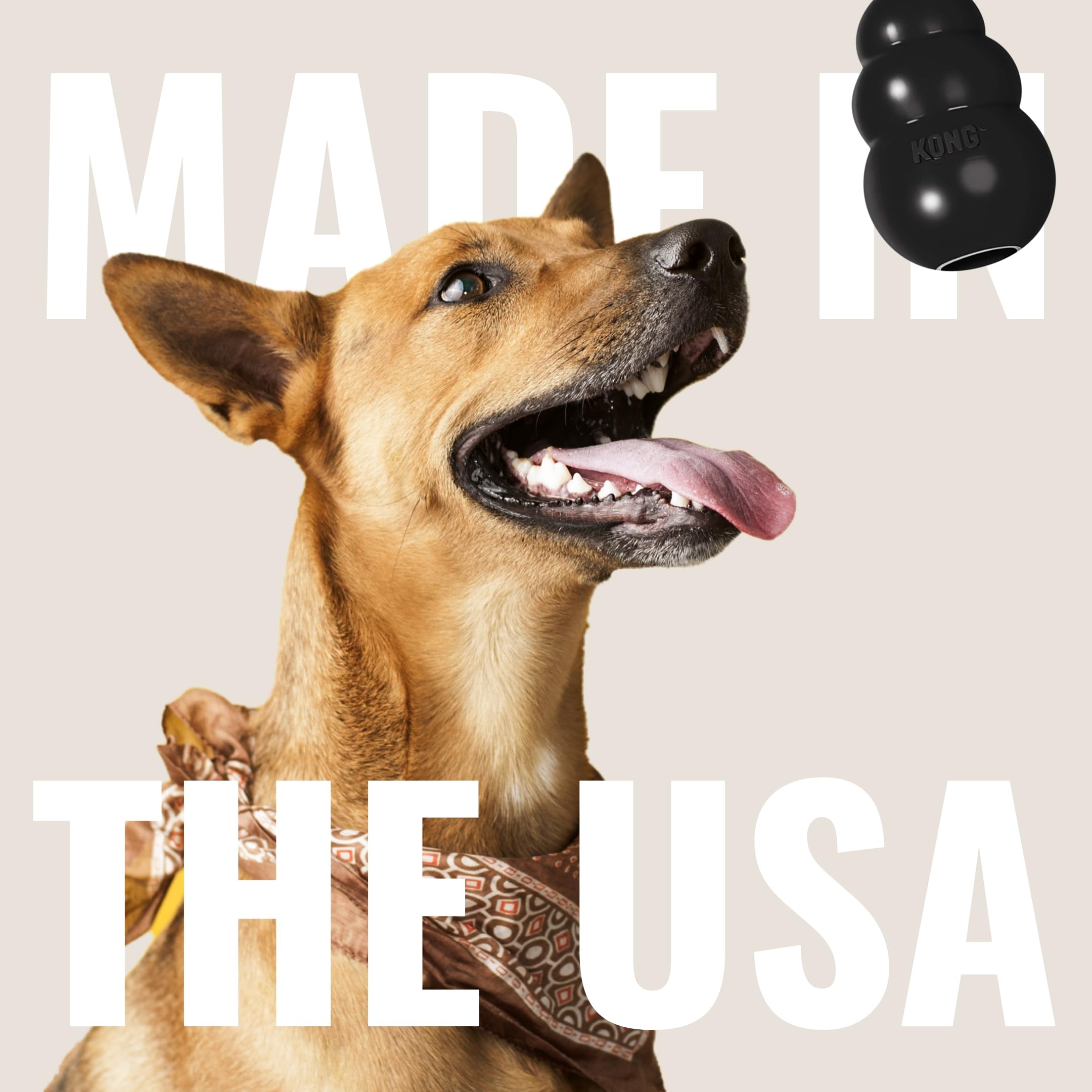 Kong Extreme Dog Toy - Fetch & Chew Toy - Treat-Filling Capabilities & Erratic Bounce For Extended Play Time Most Durable Natural Rubber Material - For Power Chewers - For Large Dogs