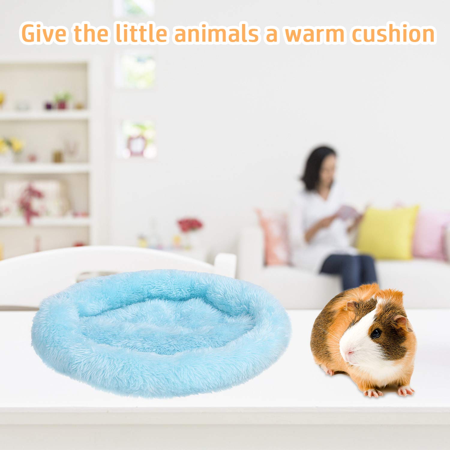 Febsnow Guinea Pig & Hamster Bed For Small Animals With Hair Remover Brush