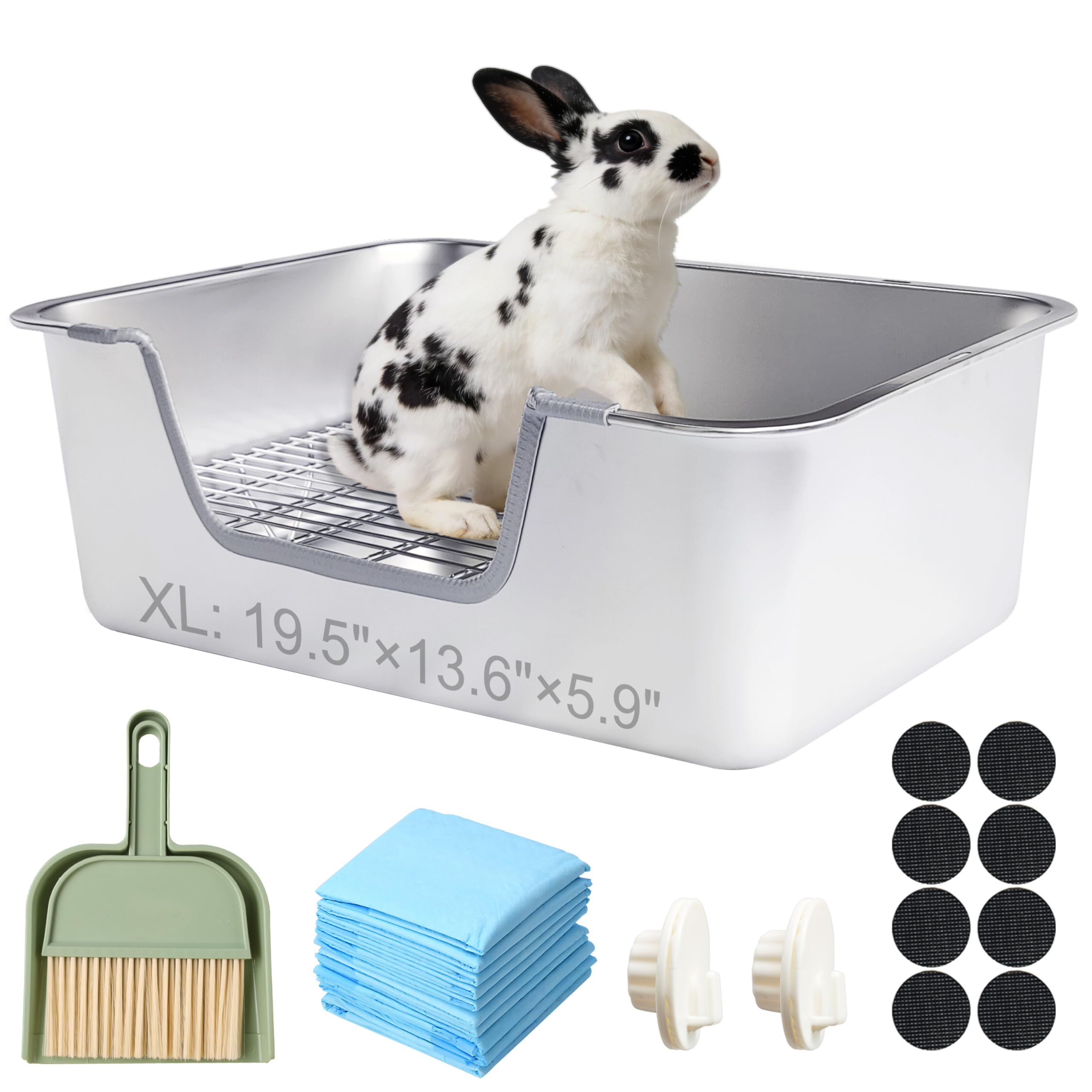 Booster Rabbit Xl Sorstrem Stainless Steel Sifting Litter Box For Rabbit (Xl) – Petocart