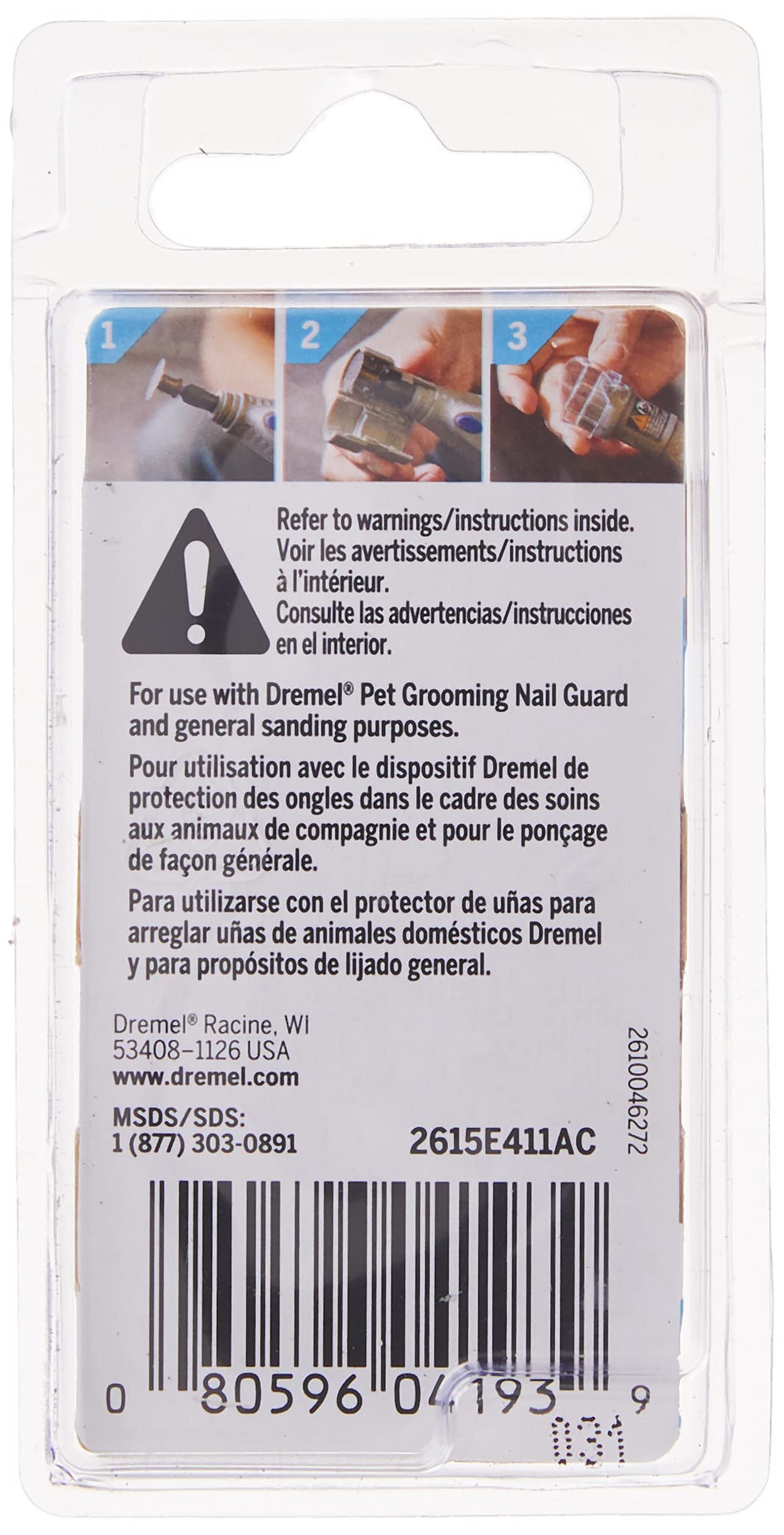 Dremel Sd60-Pgk Ez Lock Pet Nail Grooming Sanding Discs