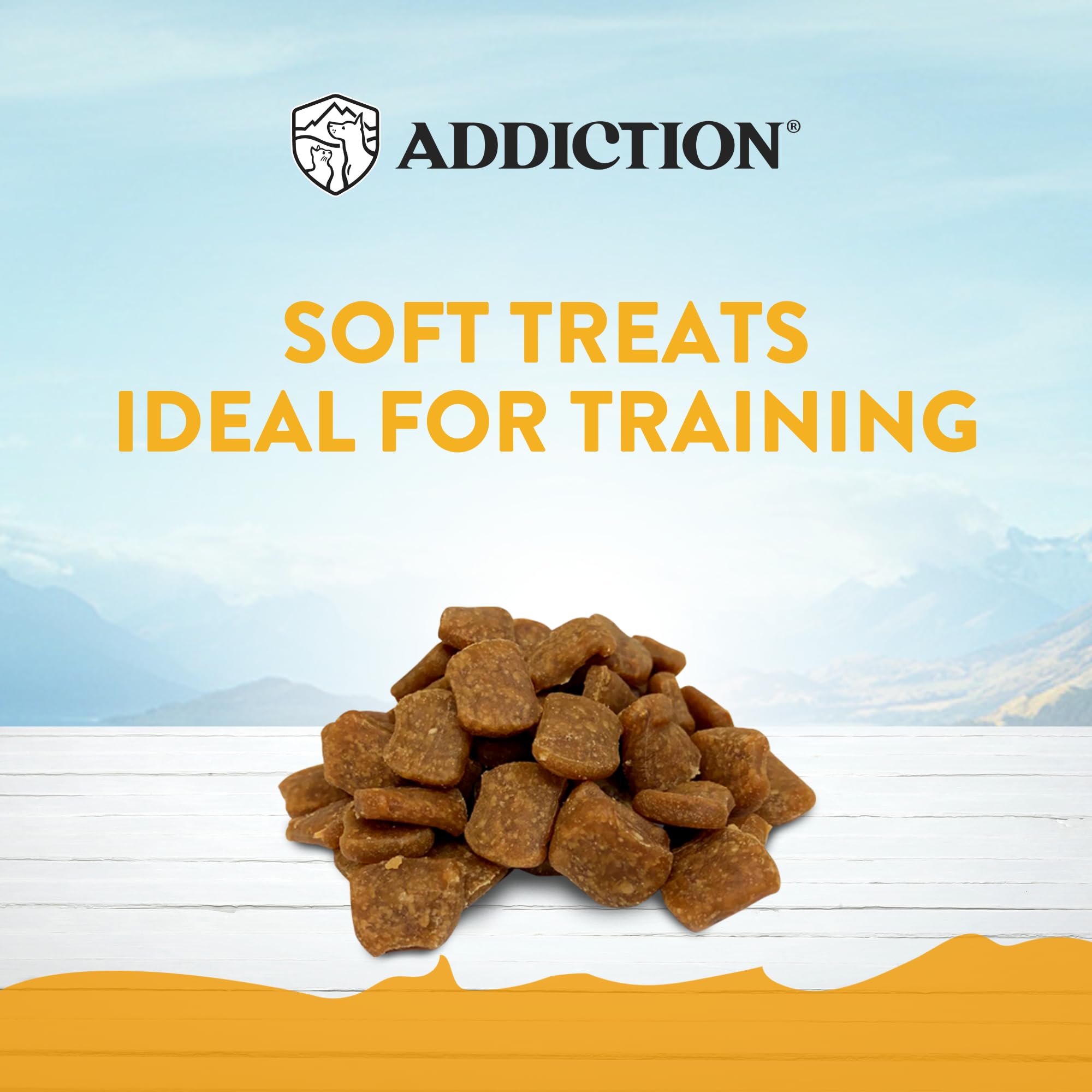 Addiction Meaty Bites Chicken Recipe - Dog Treats - Crafted in New Zealand - High Meat Content - Grain and Gluten-Free - Soft an