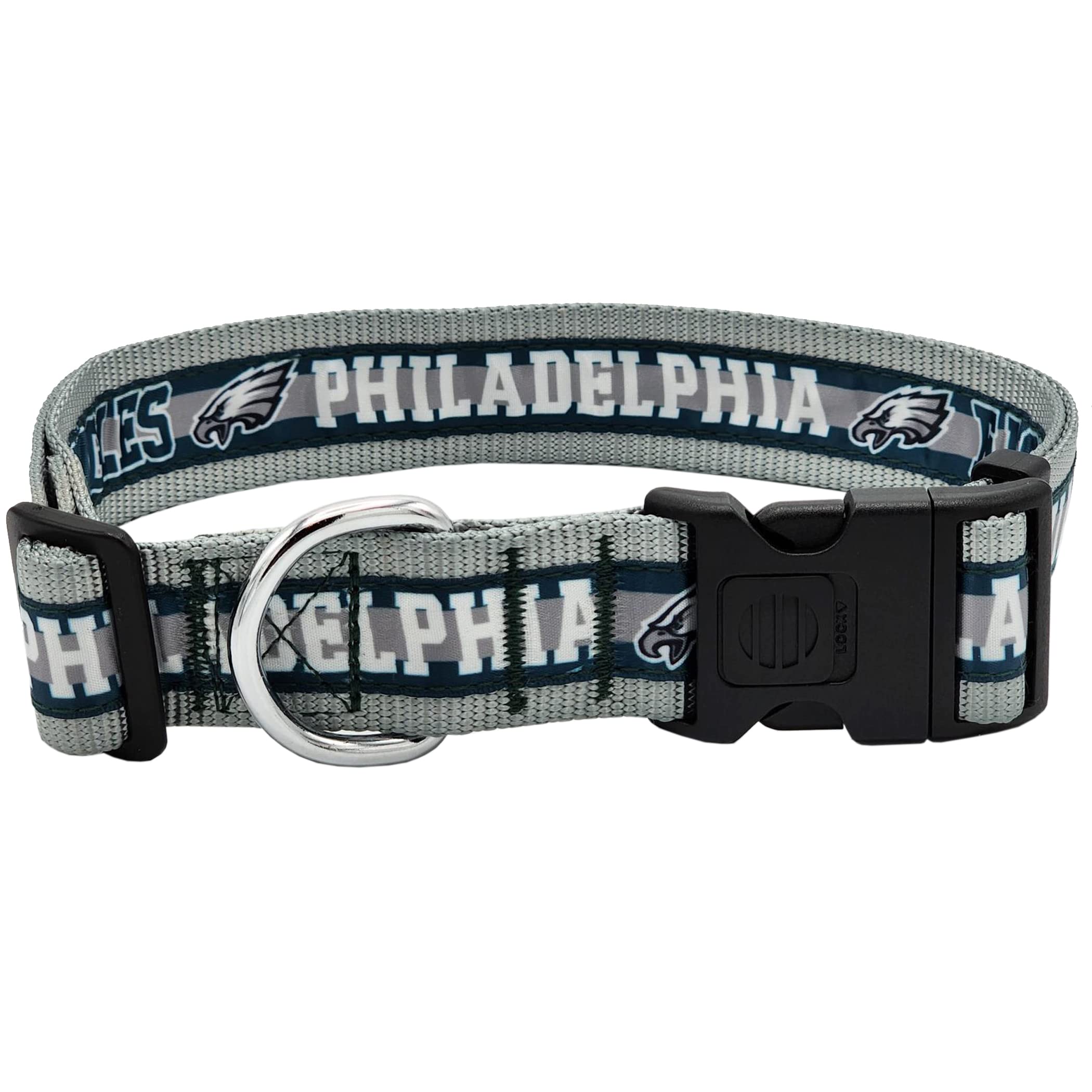 Pets First NFL Philadelphia Eagles Licensed PET COLLAR, Large - Heavy-Duty, Strong, and Durable Dog Collar. Available in 31 Foot