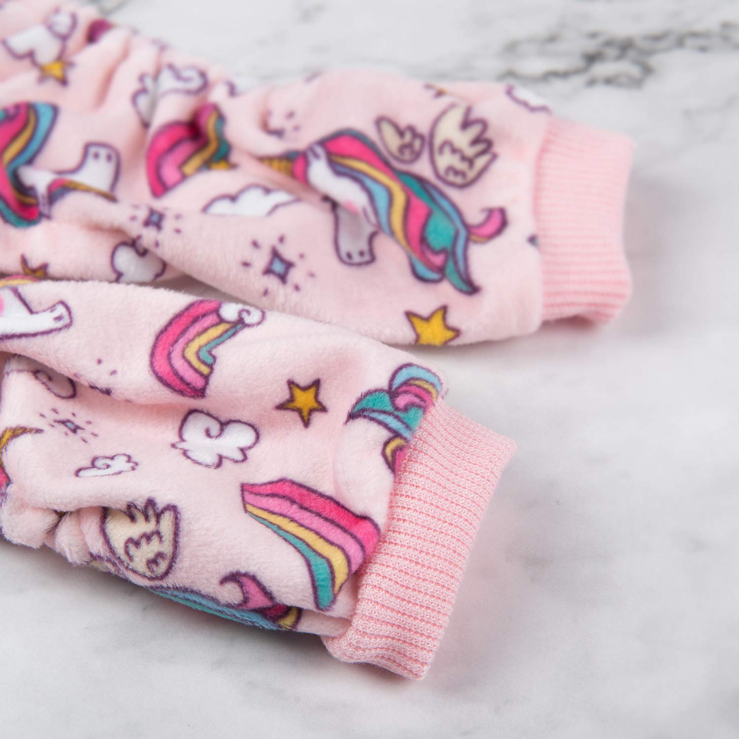 Cutebone Dog Pajamas Pink Unicorn Dog Apparel Dog Jumpsuit Pet Clothes Pajamas Puppy Clothes P67S