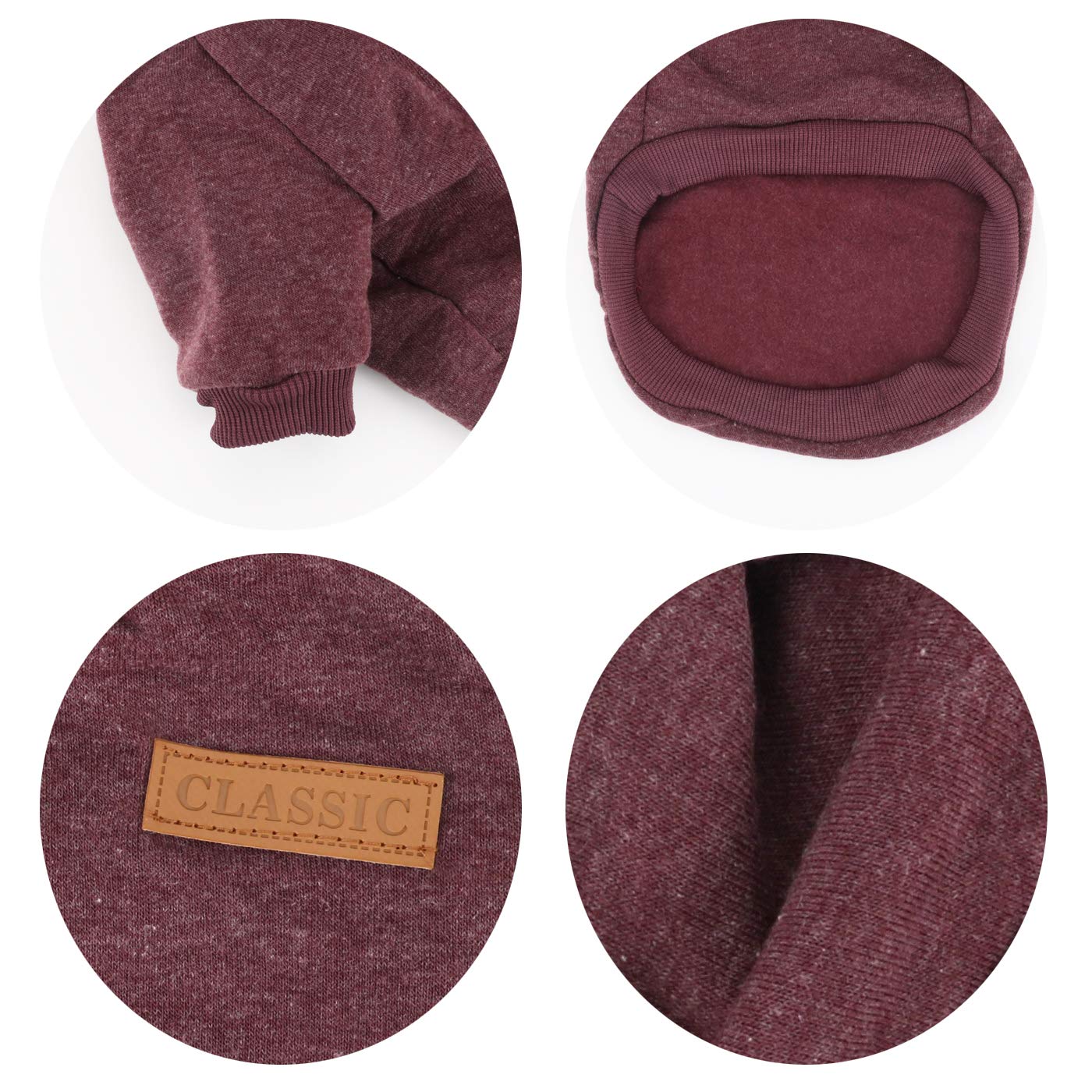 Idepet Pet Dog Classic Knitwear Sweater Soft Fleece Dog Coat Soft Thickening Warm Pup Dogs Shirt Winter Pet Dog Cat Clothes Pupp