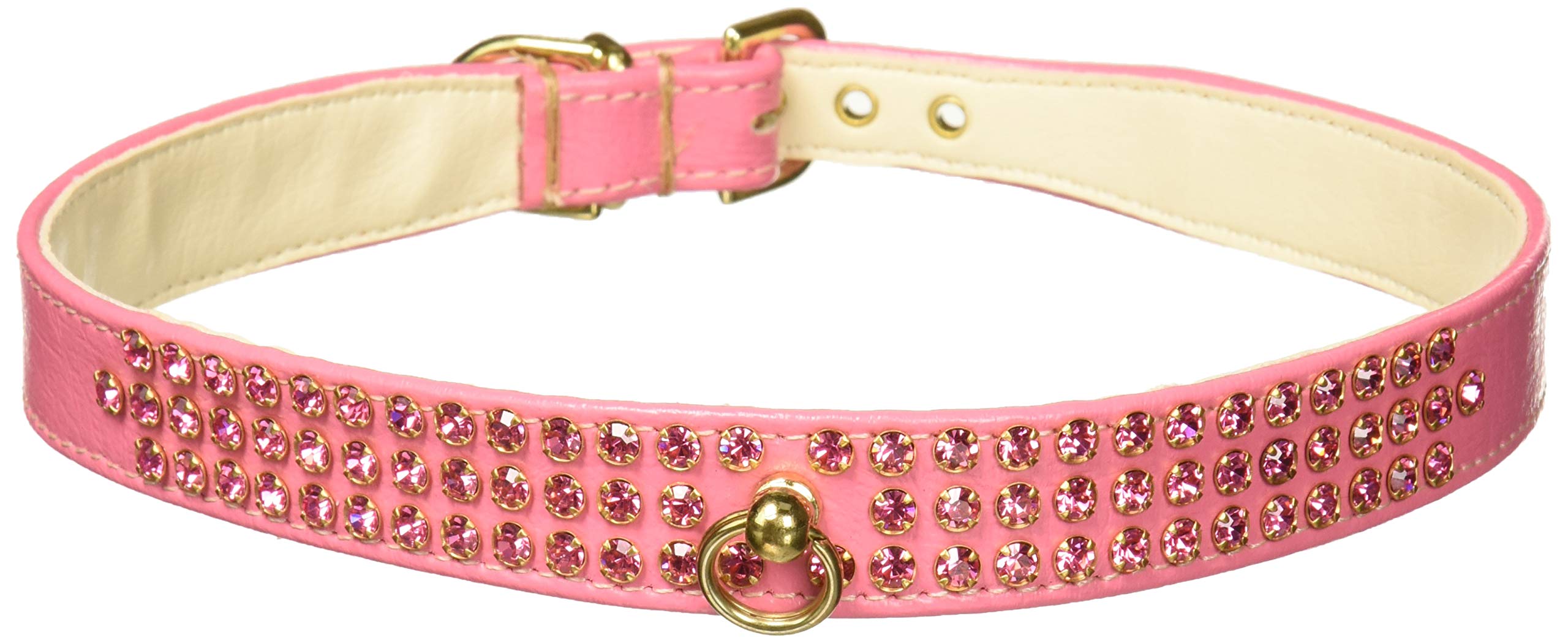 Dog, Puppy & Pet Collar, 73 Clear Crystal Jewelry Set Pink 14