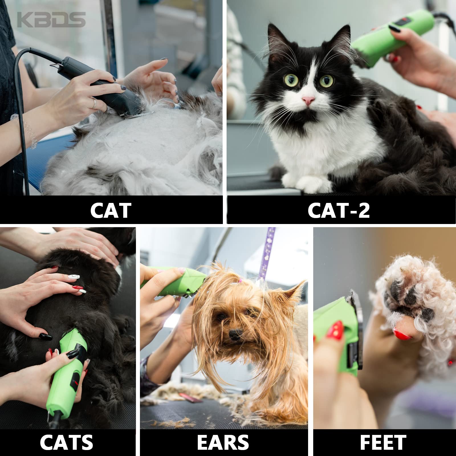 Kbds Detachable Ceramic Pet Clipper Blades,Size-10 Blade Compatible With Most Andis,Oster,Wahl A5 Clippers,Made Of Ceramic Blade