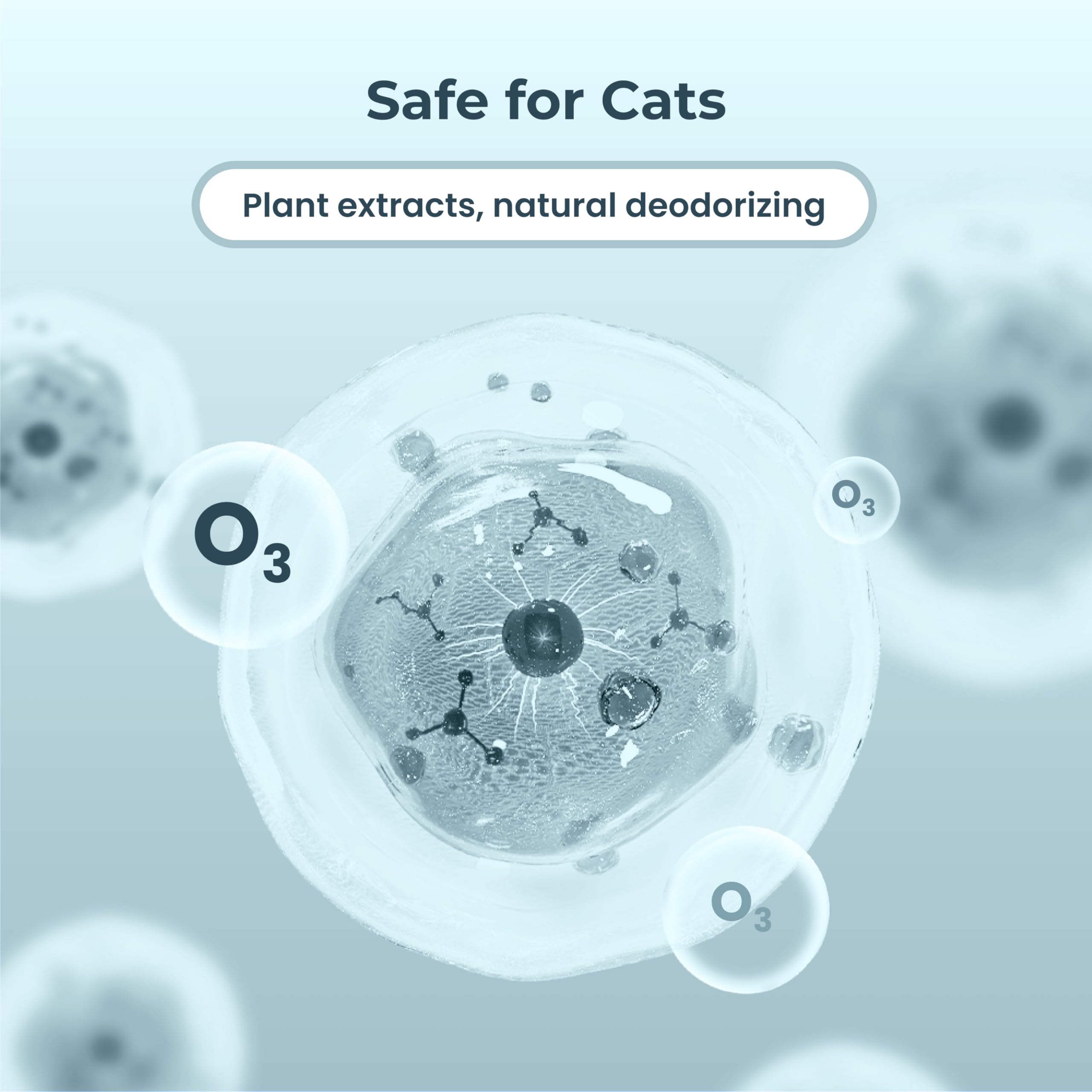 Hholove Deodorizer 4-Pack For Self Cleaning Cat Litter Box, For Automatic Cat Litter Box Extra Large No More Scoop, Anti-Pinch F