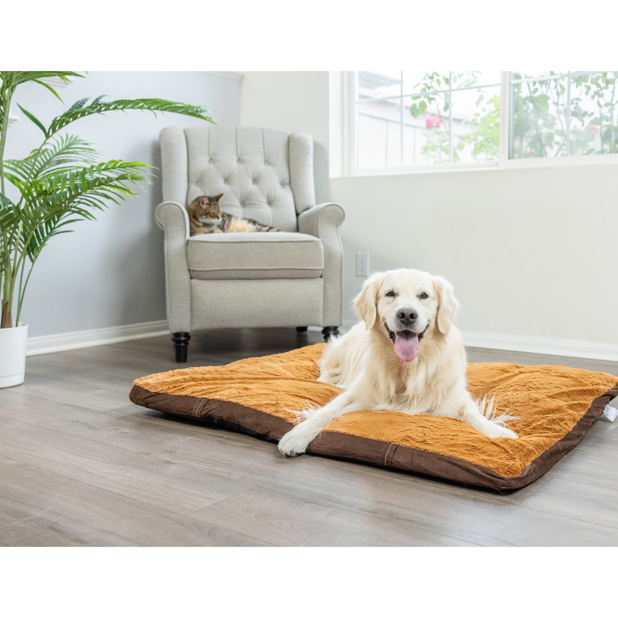 Armarkat Brown Pet Bed, 47-Inch by 36-Inch by 5-Inch