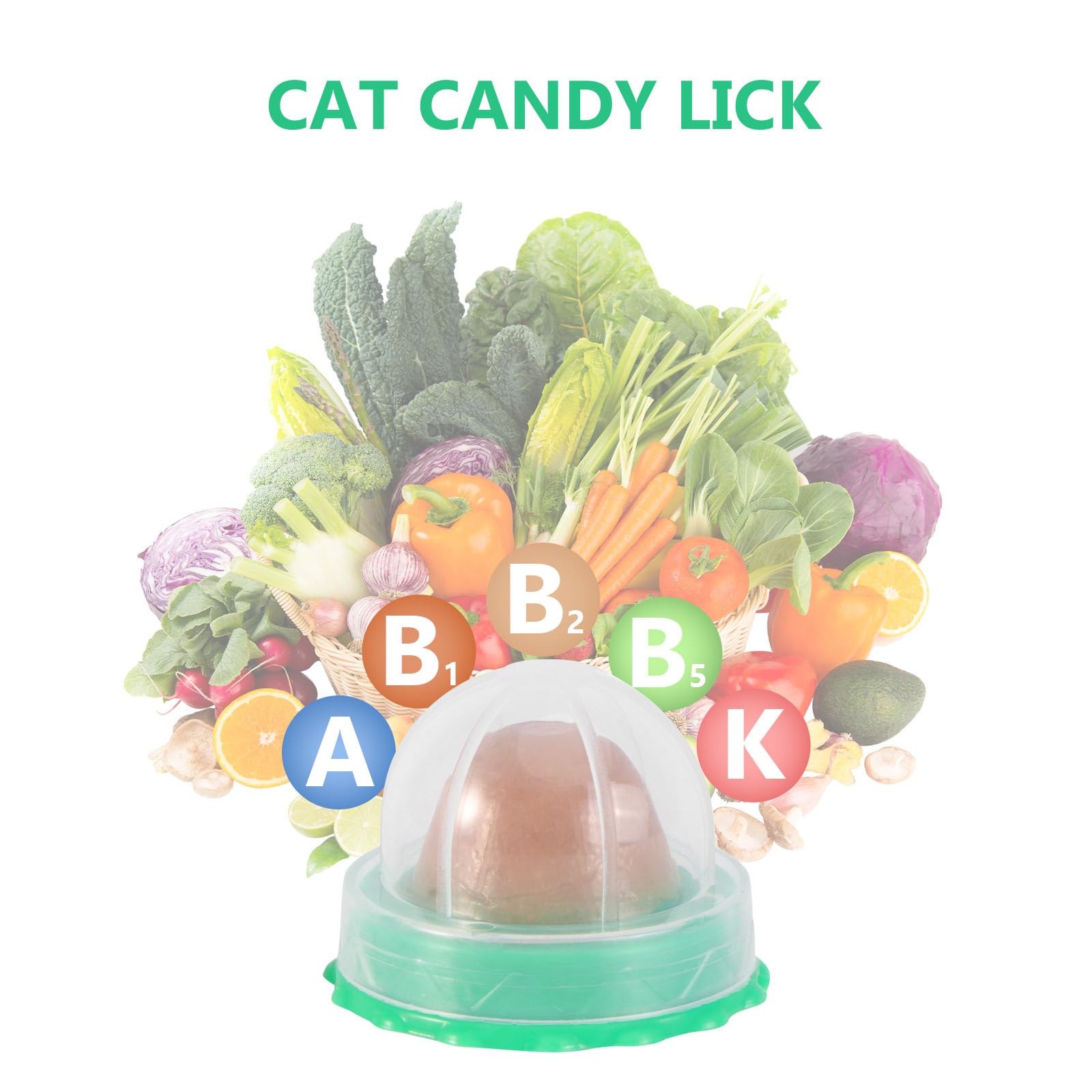 Balacoo 9 Pcs Cat Snacks Candy Ball - Wall Lickable Sugar Balls, Edible Cat Sugar Energy Balls, Cat Lickable Treats Balls, Kitte