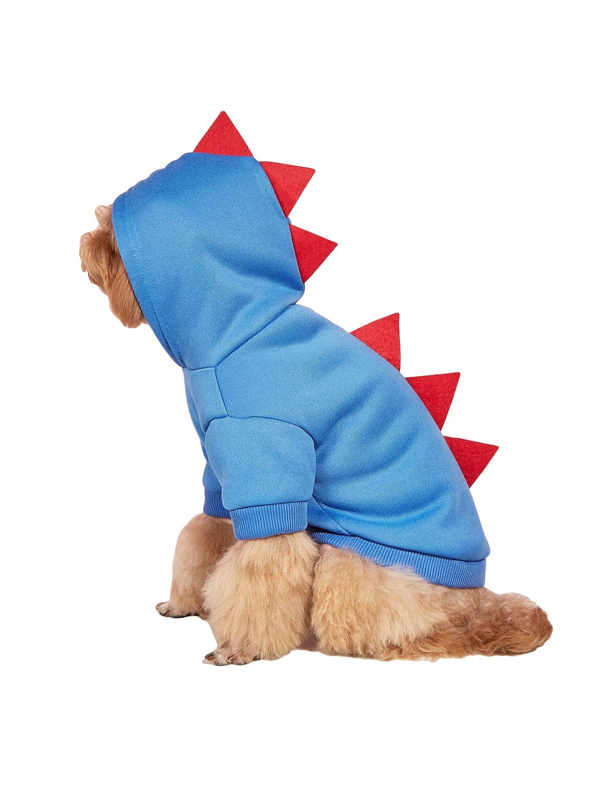 Qwinee Dinosaur Dog Hoodie Dog Warm Jacket Christmas Halloween Dog Costume Dog Clothes For Puppy Kitten Small Medium Dogs Cats Blue Xxs