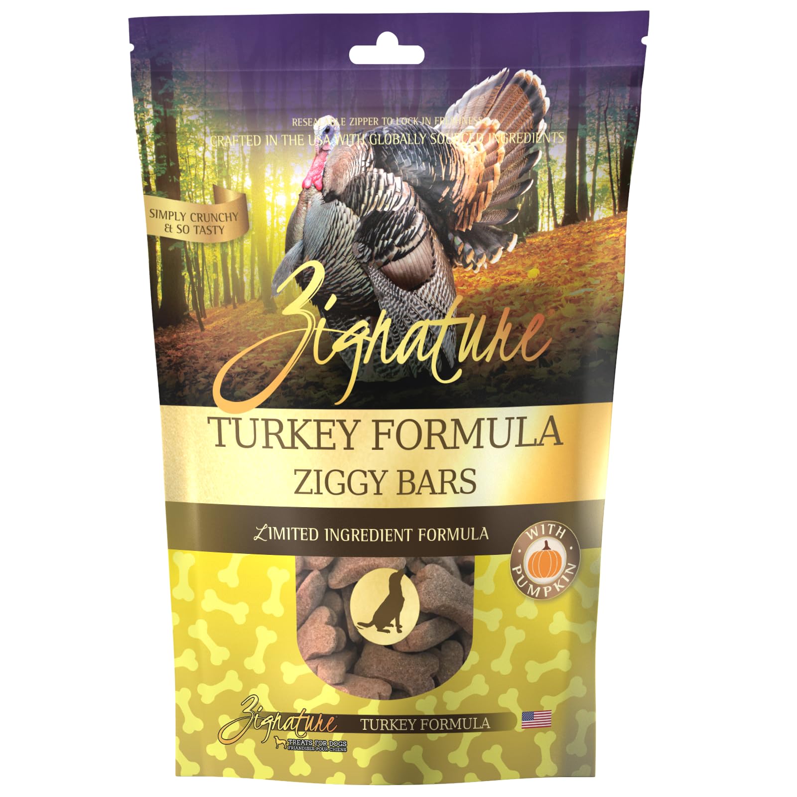 Zignature Turkey Limited Ingredient Formula Biscuit Dog Treats 12oz