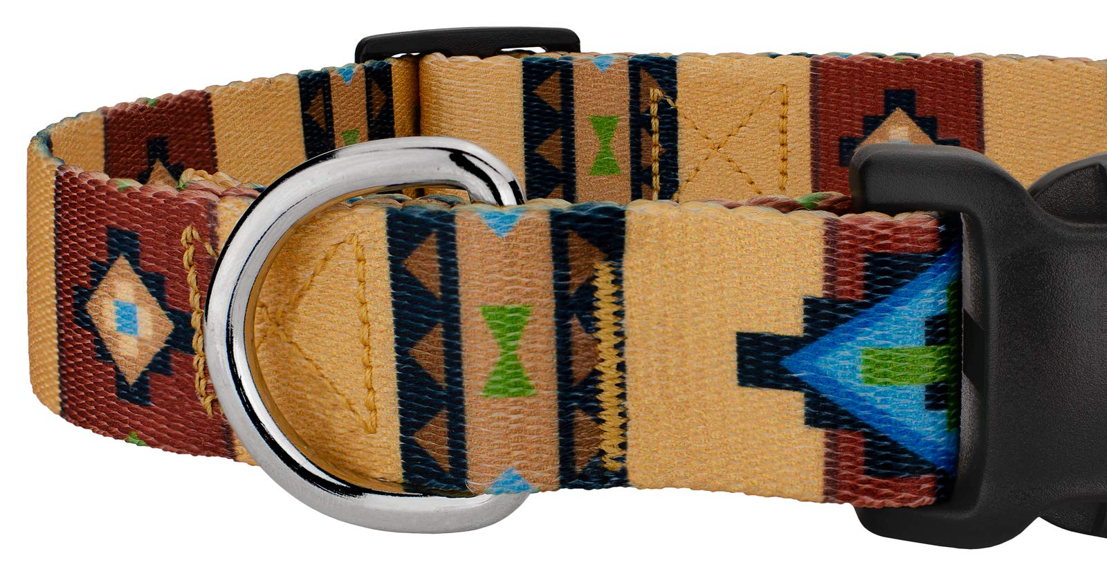 Country Brook Petz - Deluxe Native Arizona Dog Collar - Country And Western Collection Featuring Rustic Designs (1/2 Inch, 2Xs)
