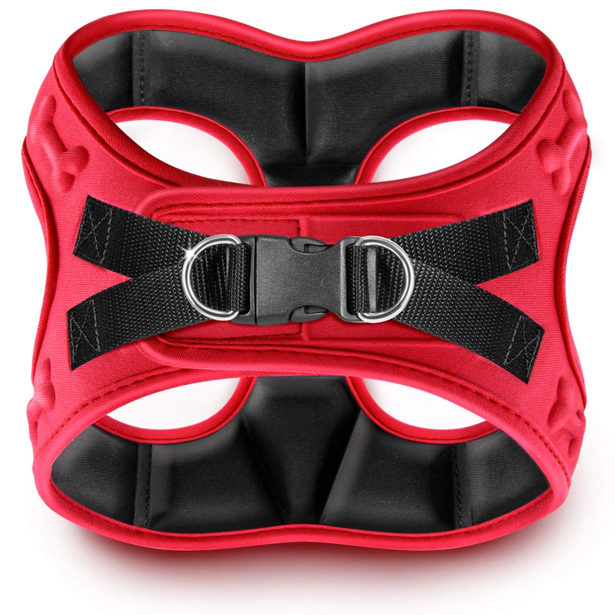 Metric Usa Comfort Fit Dog Harness Easy To Put-On Comfortable Adjustable Step In Soft Padded Dog Vest Harnesses For Small And Medium Dogs Under 30 Lbs, Red, S, Chest 16-18'