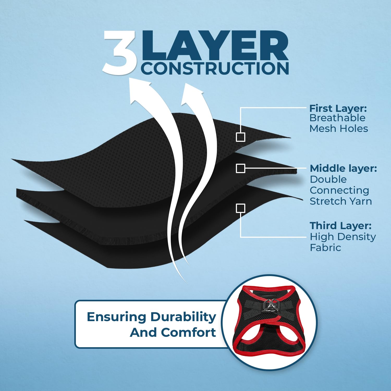 Voyager Step-In Air Dog Harness - All Weather Mesh Step In Vest Harness For Small And Medium Dogs By Best Pet Supplies - Red Trim, S