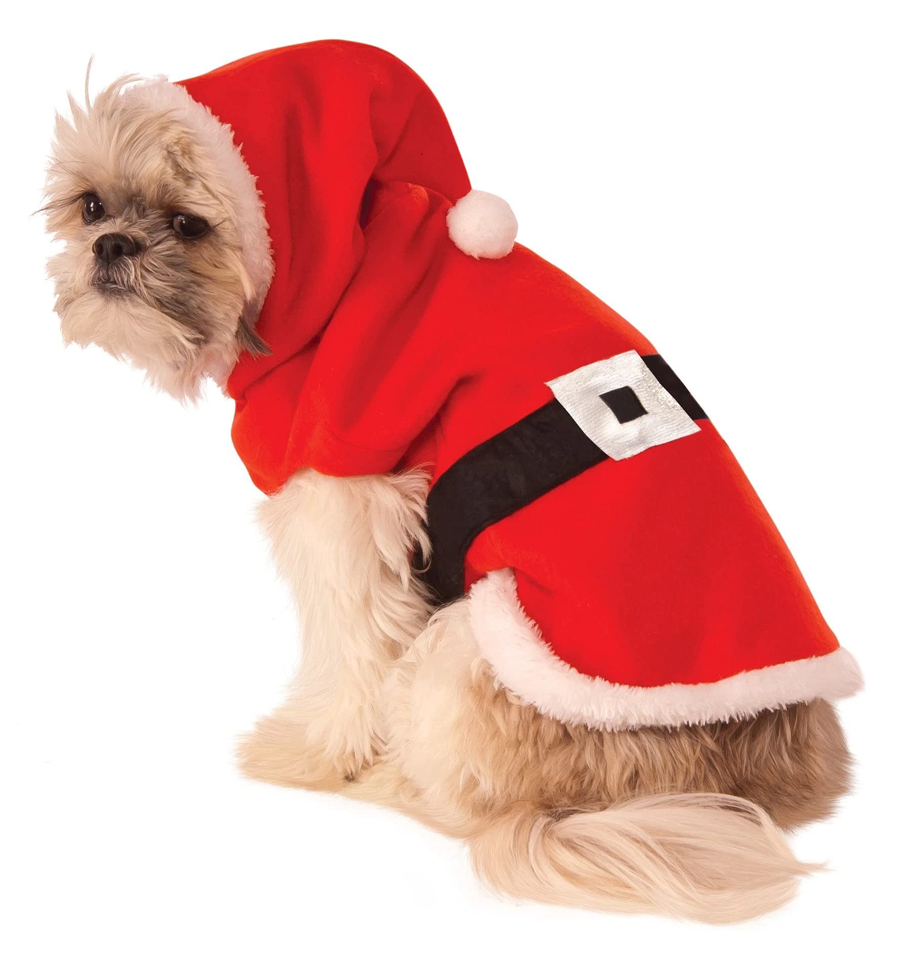 Rubies Christmas Collection Santa Hoodie Dog Costume, Large