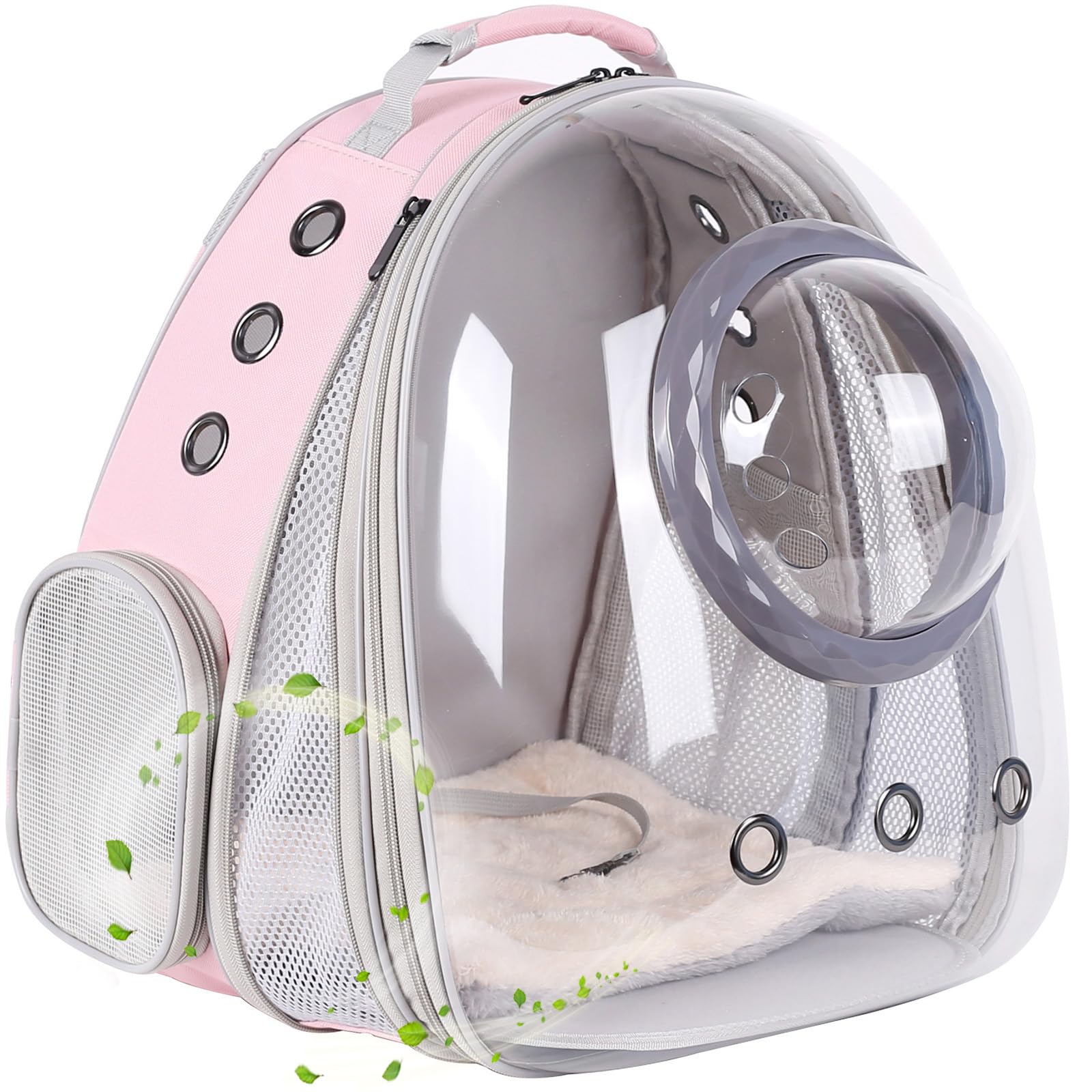 Clear Cat Backpack Carrier, Space Capsule Astronaut Bubble Window With Front Extension To Carry Transport Pet Carrier Backpack F