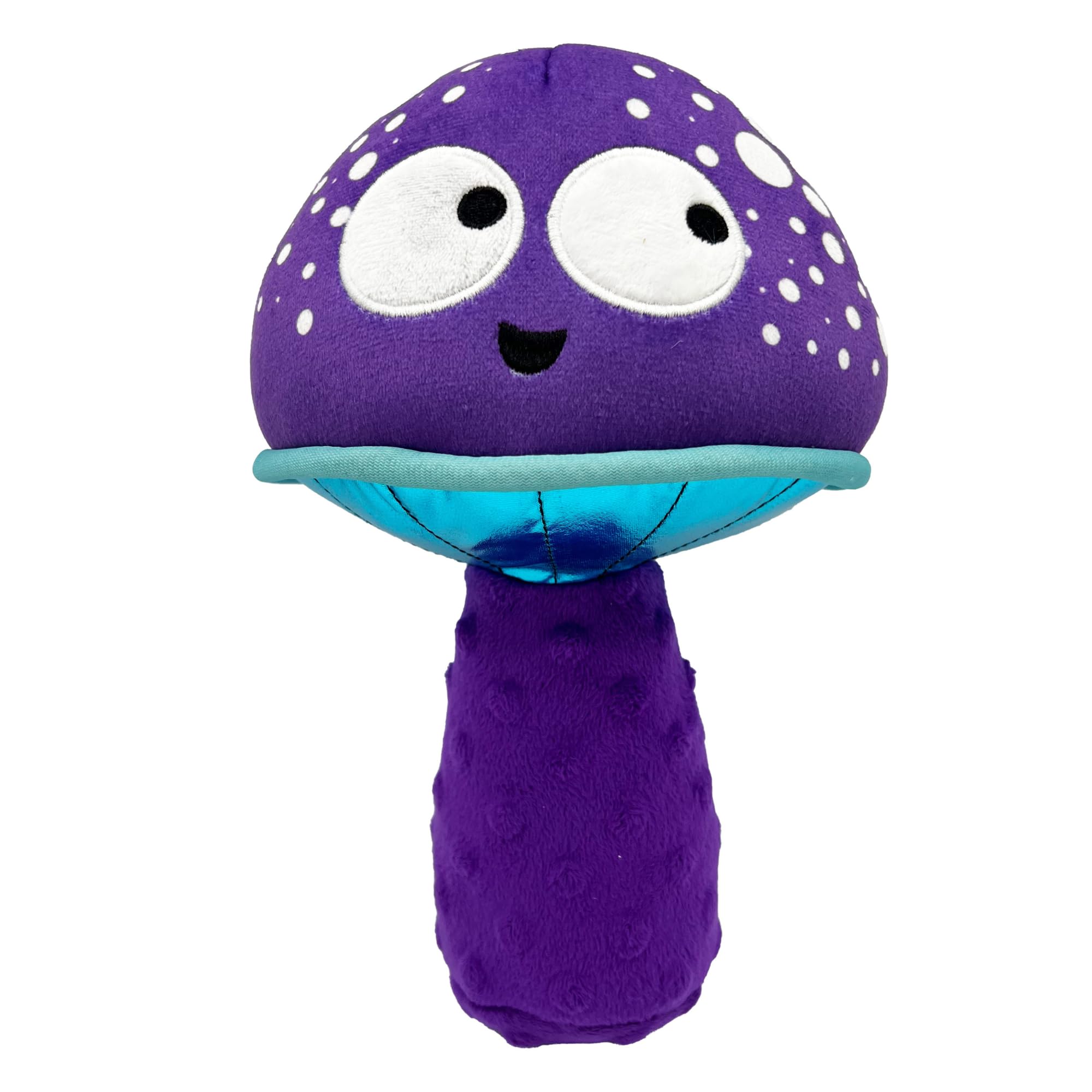 Huxley & Kent For Dogs | Mellow Mushroom (Large) | Funny Dog Toy | Power Plush Dog Toy With Squeaker | Dog Gift | Fun, Durable |