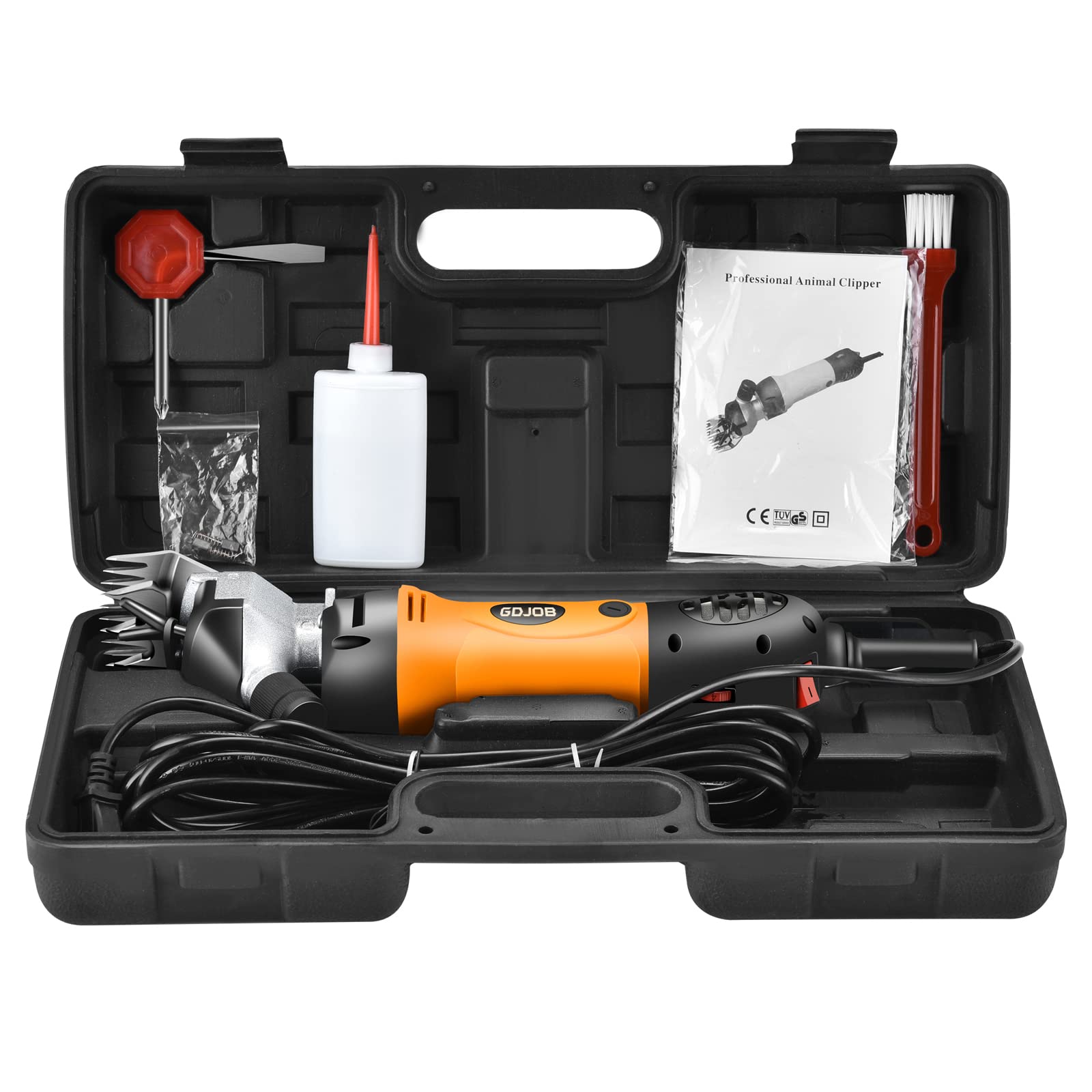 Sheep Shears Electric 550W Upgraded Professional Sheep Shears With 2 Blades For Dogs Sheep Goats Horses Thick Coats Animals