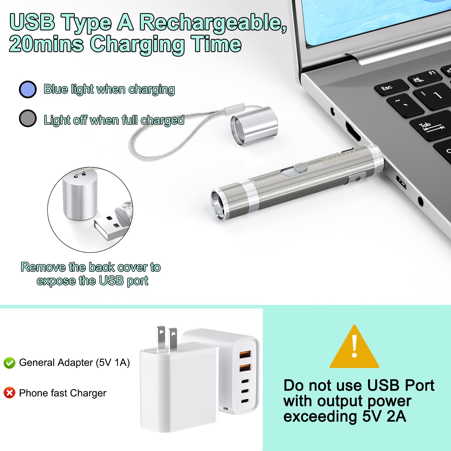 Tbteek Cat Toy, Usb Rechargeable Interactive Kitten Toy, 7 Light Modes & Adjustable Patterns, Portable Pet Cat Mouse Toy For Fun