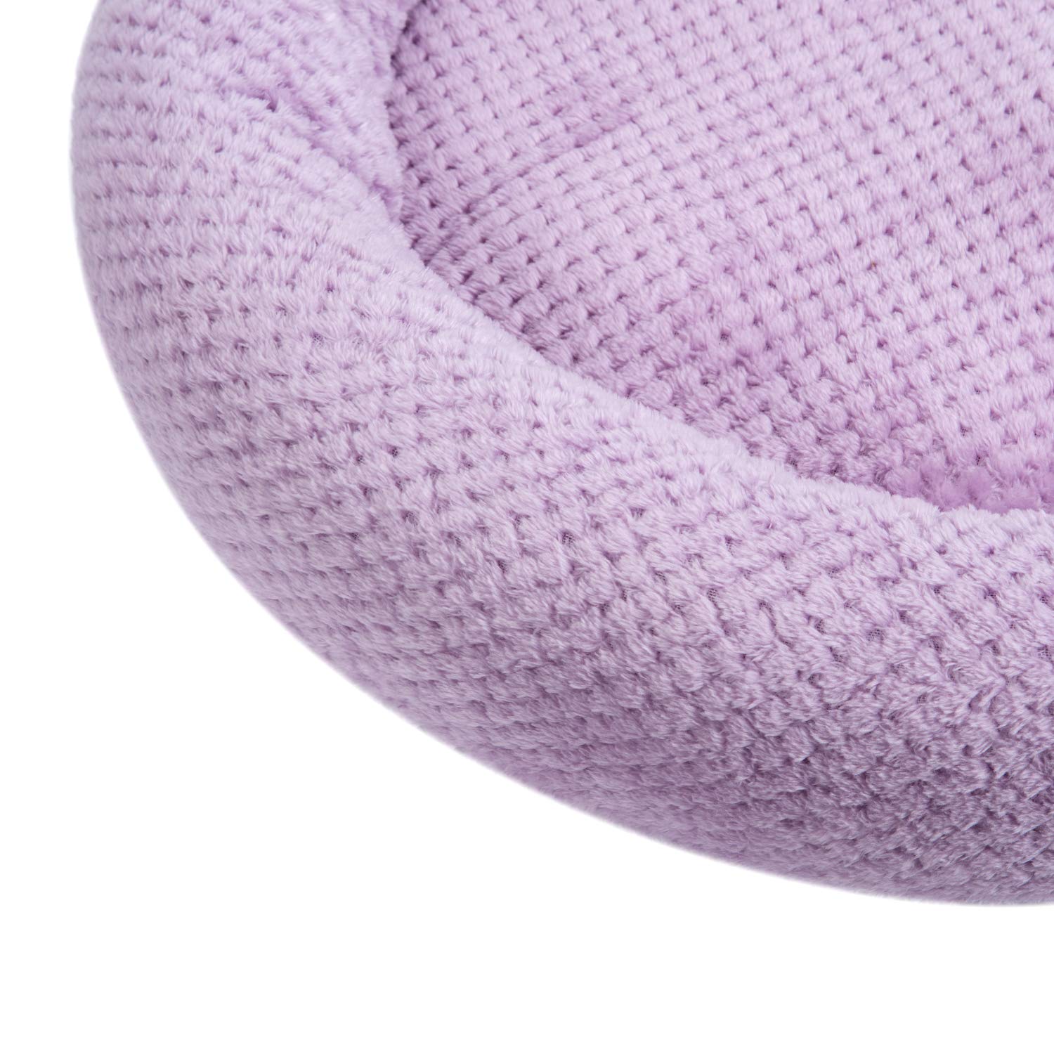 Wonder Miracle Fuzzy Deluxe Pet Beds, Super Plush Dog Or Cat Beds Ideal For Dog Crates, Machine Wash & Dryer Friendly (24' X 24', Lavender)