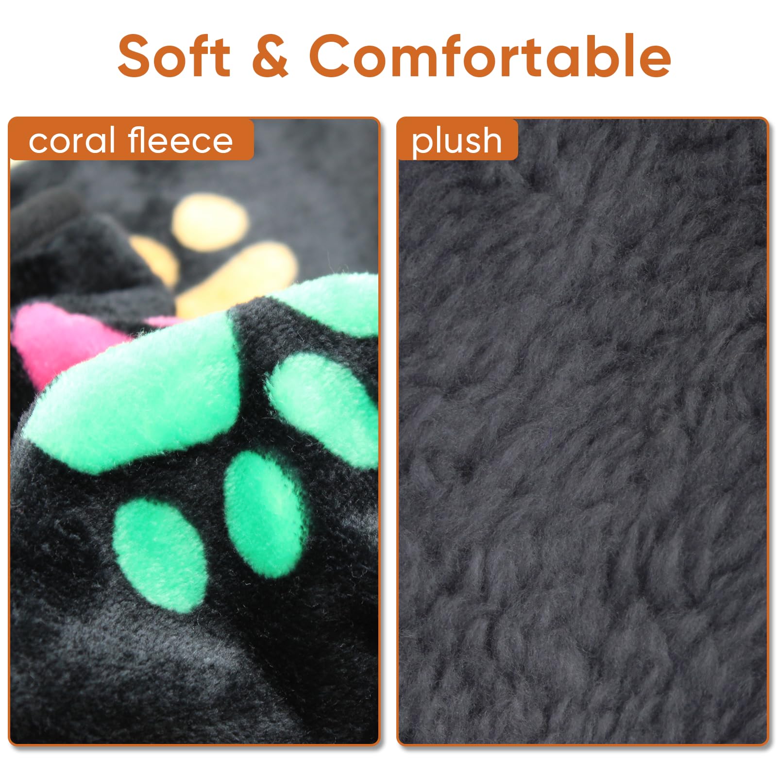 Yzhduxiu 1 Pack 3 Waterproof Dog Blanket For Small Dogs, Washable Pet Blankets With Double -Sided Soft Flannel Fleece Cover, Pup