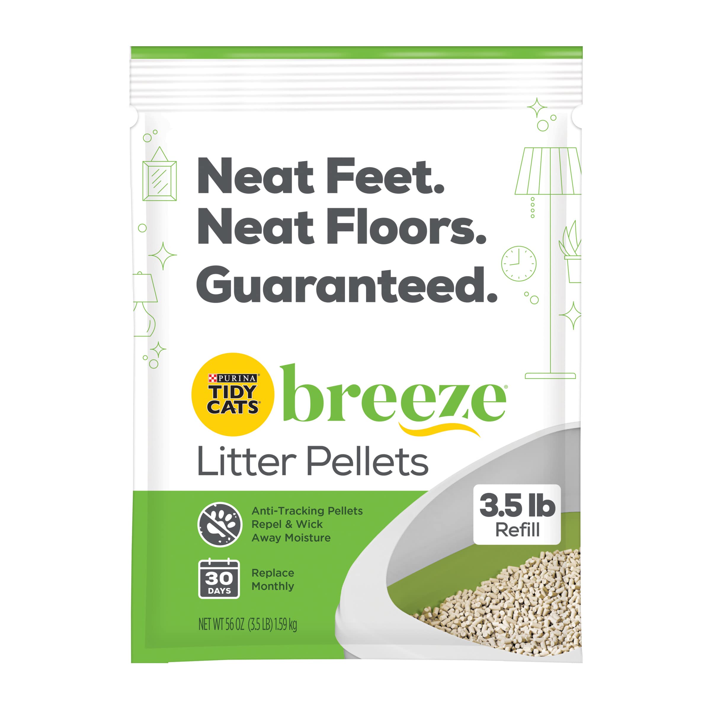 Purina Tidy Cats Litter Pellets, Breeze Refill Litter Pellets In Recyclable Box
