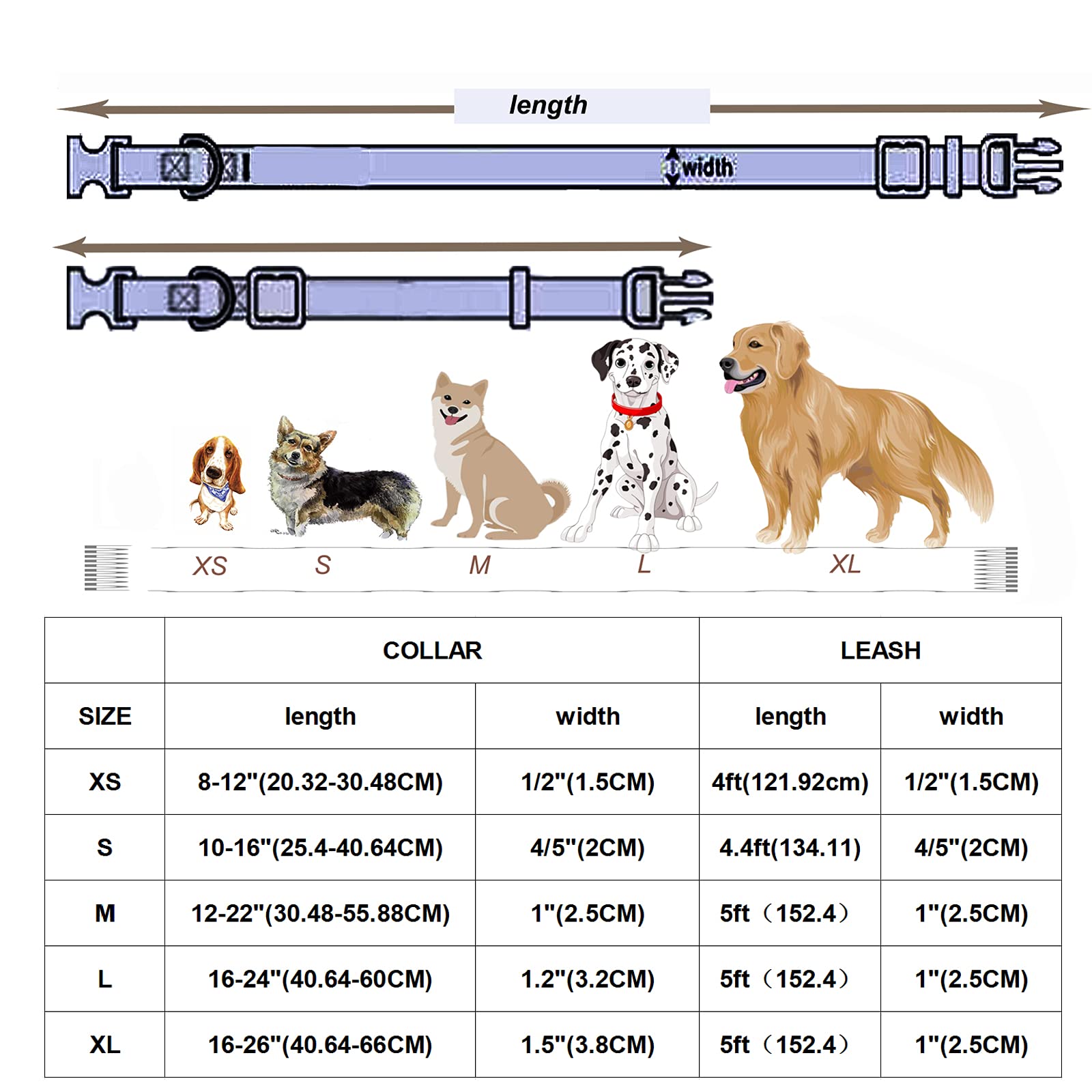 Dogwong Cotton Dog Collar And Leash Black Pet Collar Soft Durable Basic Puppy Collar For Small Medium Large Dogs