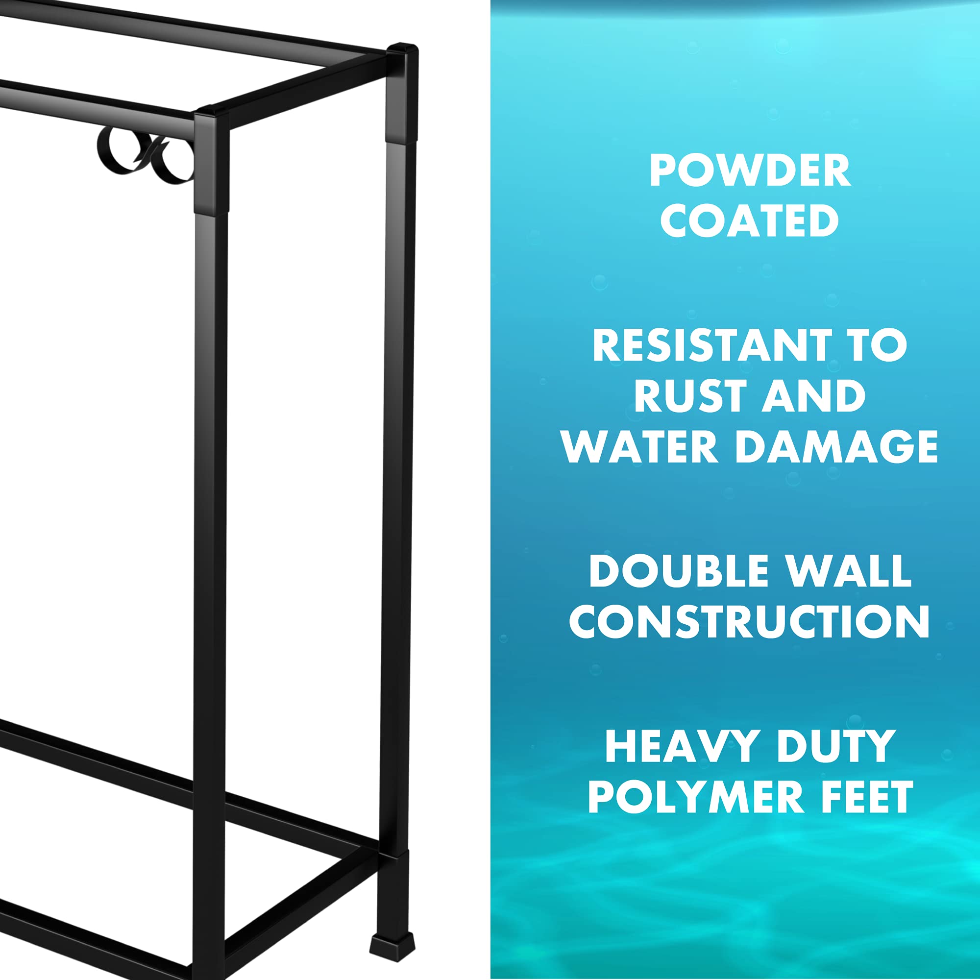 Titaneze 75 Gallon Double Aquarium Stand (2 Stands In 1), Fish Tank Stand, Bird Cage Stand, 50.5' W X 32' H X 18.5' D