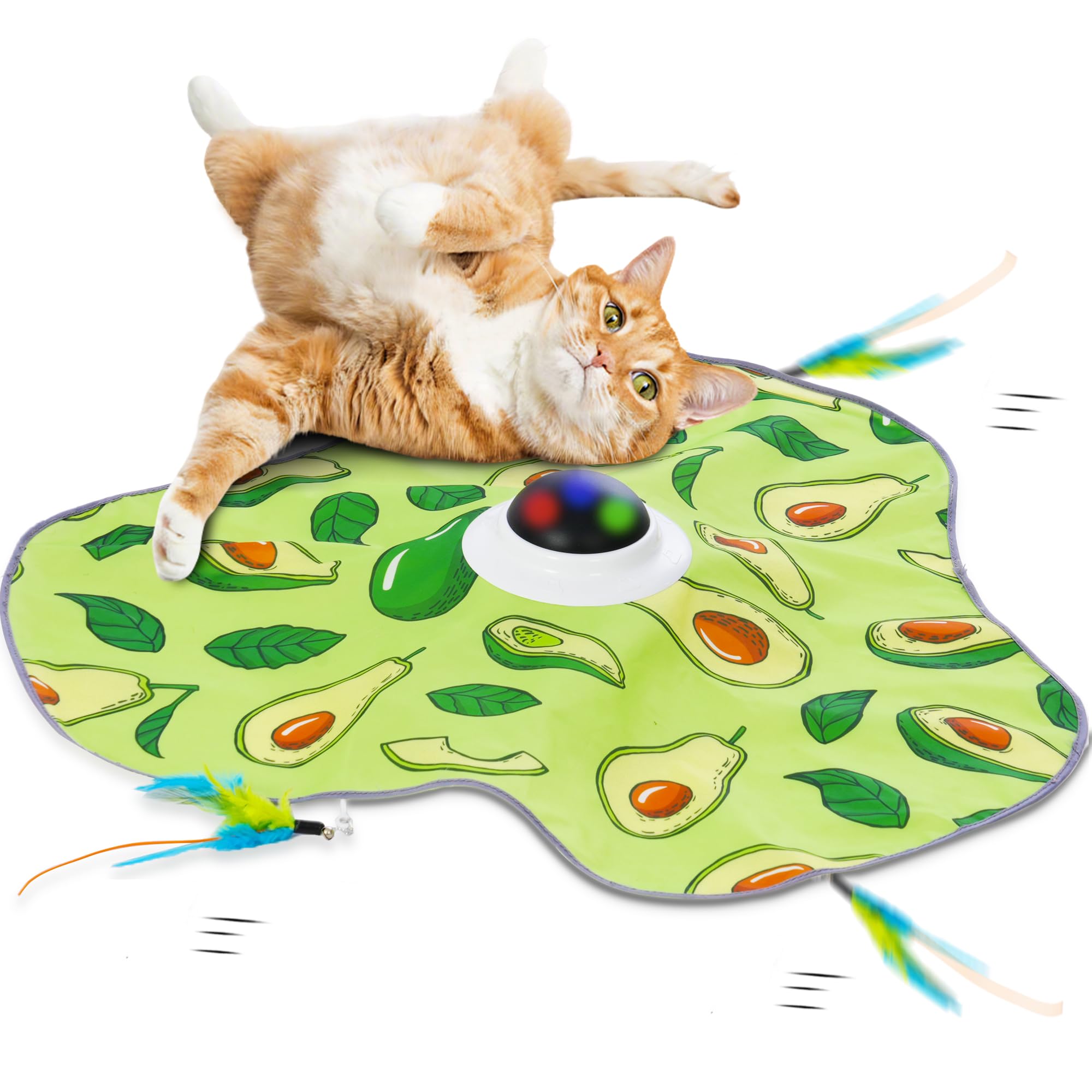 Purrsign Interactive Cat Toy, Automatic Cat Toys For Indoor Exercise, Hide And Seek Toy With Motion Activated, Moving Concealed 