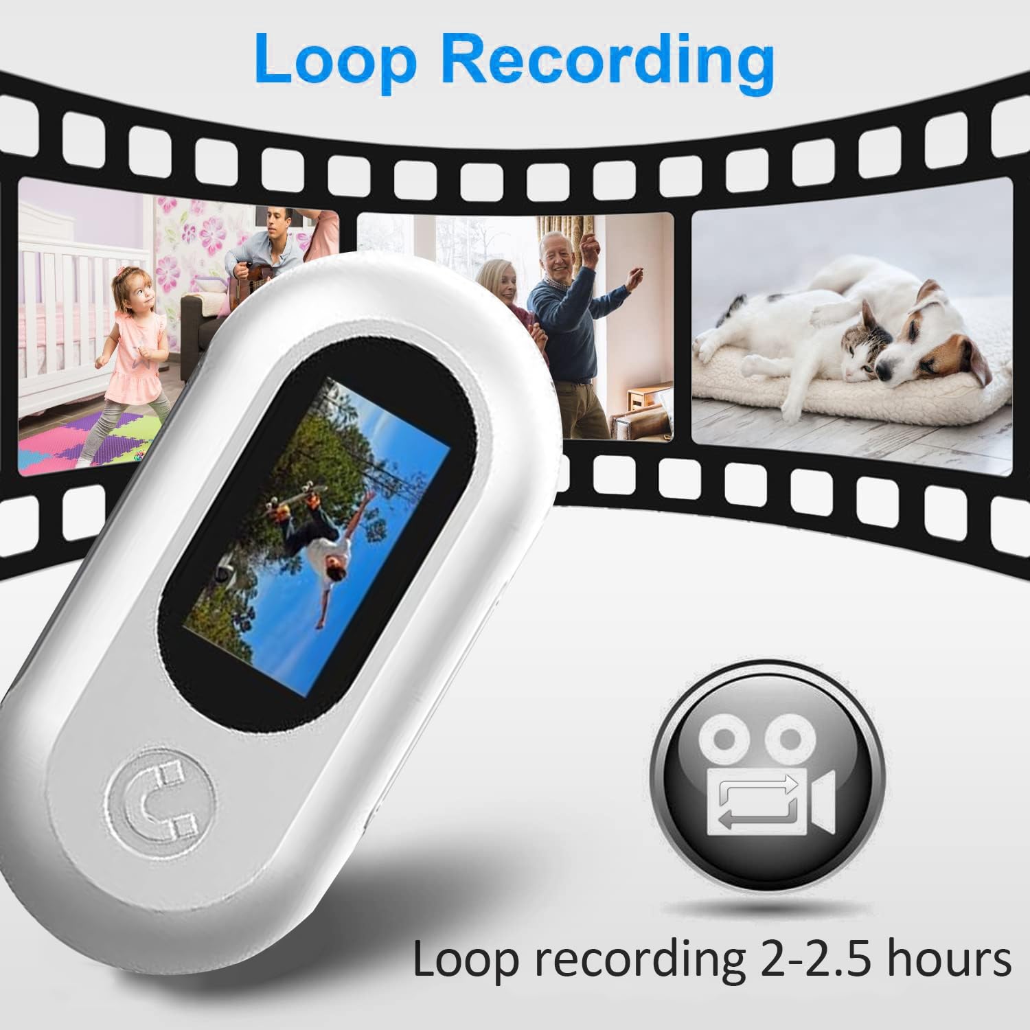 Ehomful Hd 1080P Cat Camera Collar With Video Record Wireless Mini Sport Cam,Small Action Cameras,Body Camera For Pet Supplies/S