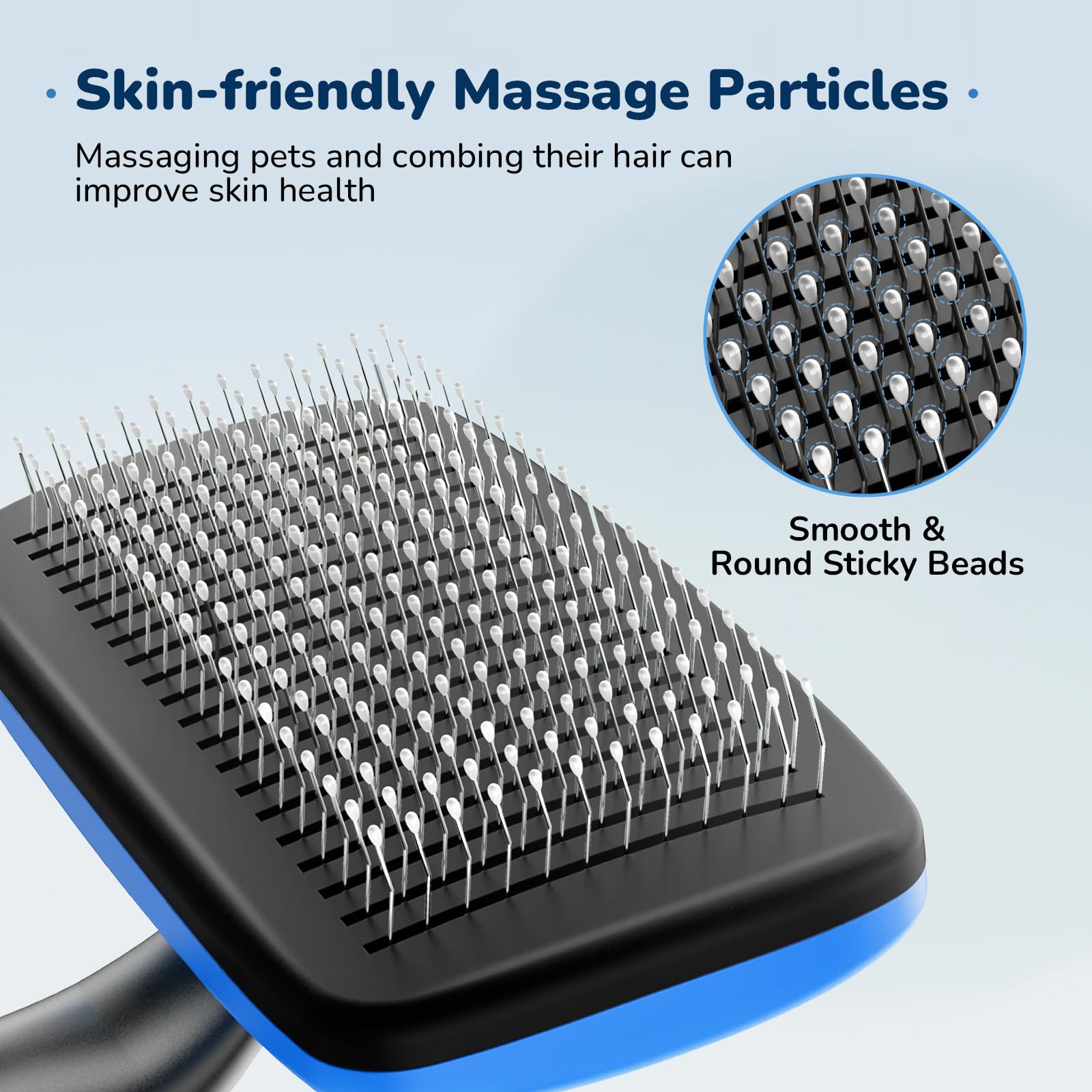 Pecute Self-Cleaning Slicker Brush For Dogs, Cats, Lightweight Dog Brush For Shedding Massaging Grooming, Cat Brush Gently Remov