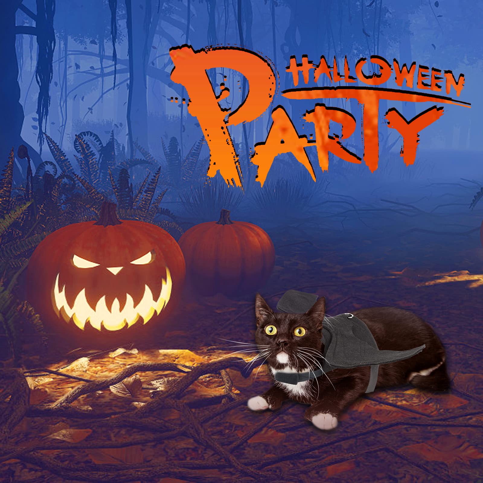 Rypet Bat Wings Pet Costume, Polyester Felt Cloth, Small, Halloween, Unisex, Durable, Easy To Clean, Bat Wings Costume For Small Dogs Cats