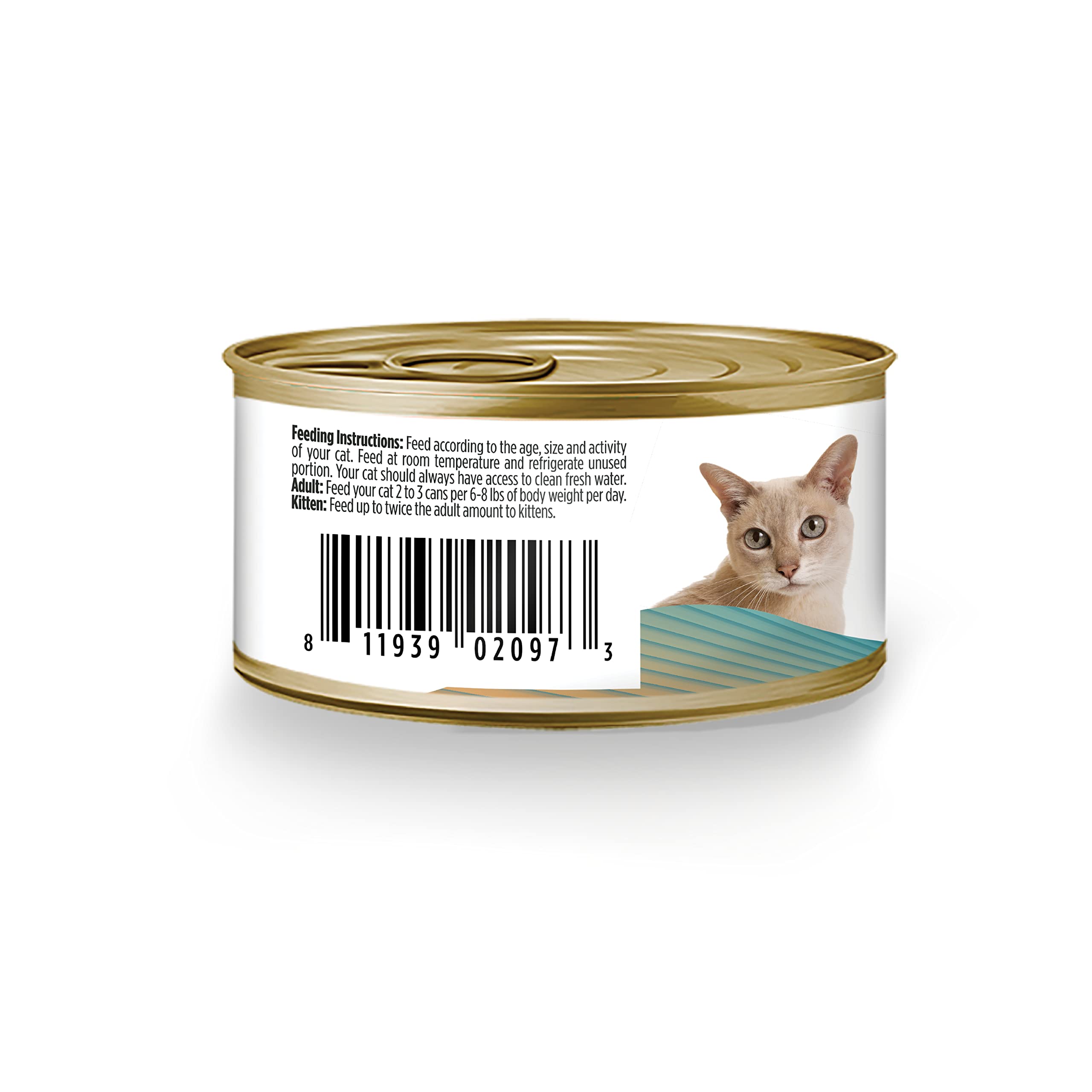 Nulo Turkey & Halibut Shredded Wet Canned Cat Food, 3 Ounce (Pack of 24)
